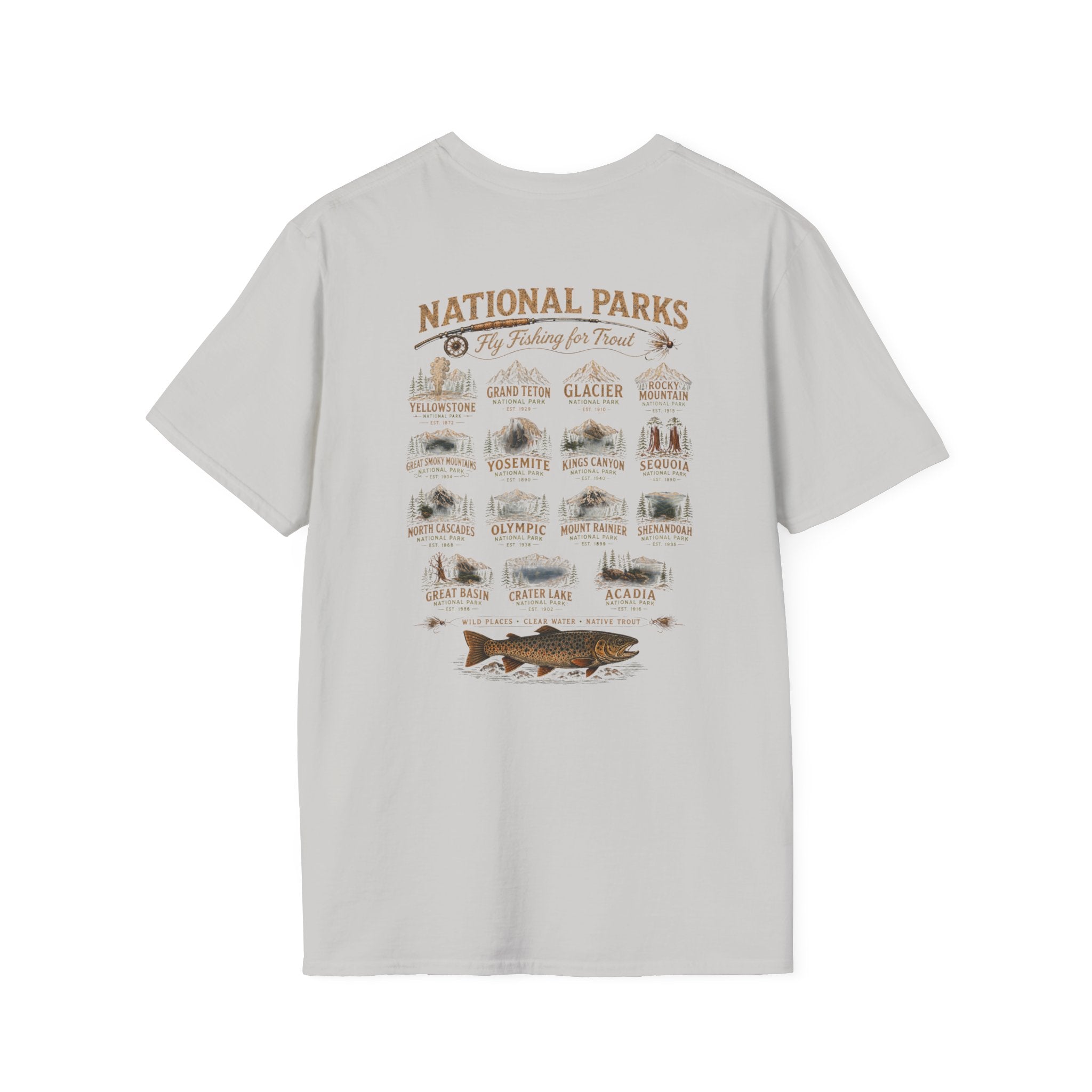 AFFCC Arkansas Fly Fishing Clothing Company Logo T-Shirt | Trout Fly Fishing National Parks Angler Tee