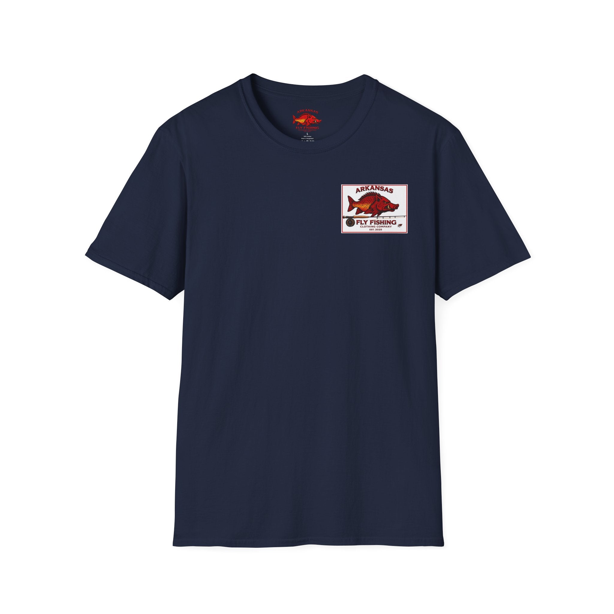 AFFCC Arkansas Fly Fishing Patch T-Shirt — Trout Logo Pocket Tee