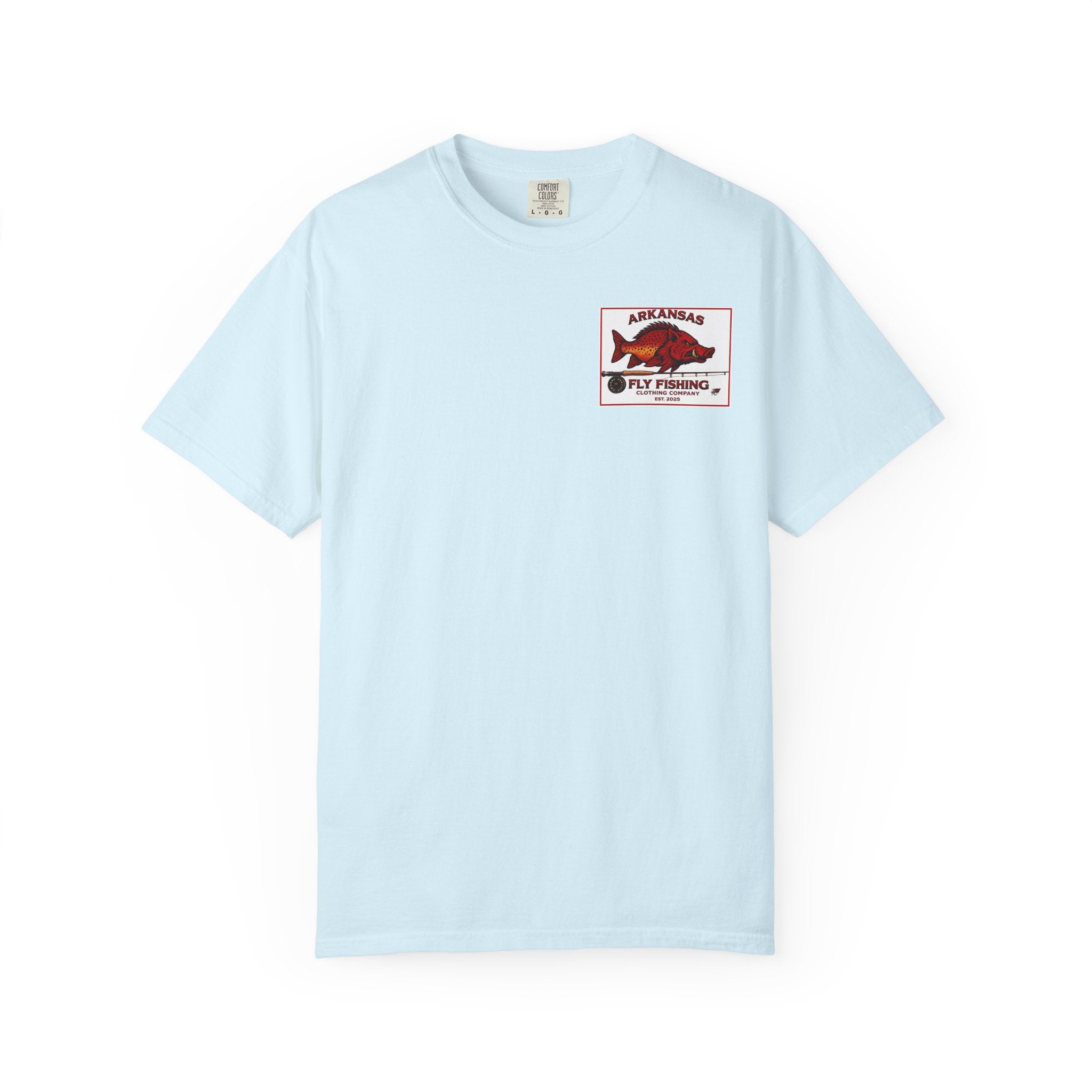 AFFCC Graphic Fly Fisherman T-Shirt — "Rooted Here, Cast Anywhere" Outdoor Tee