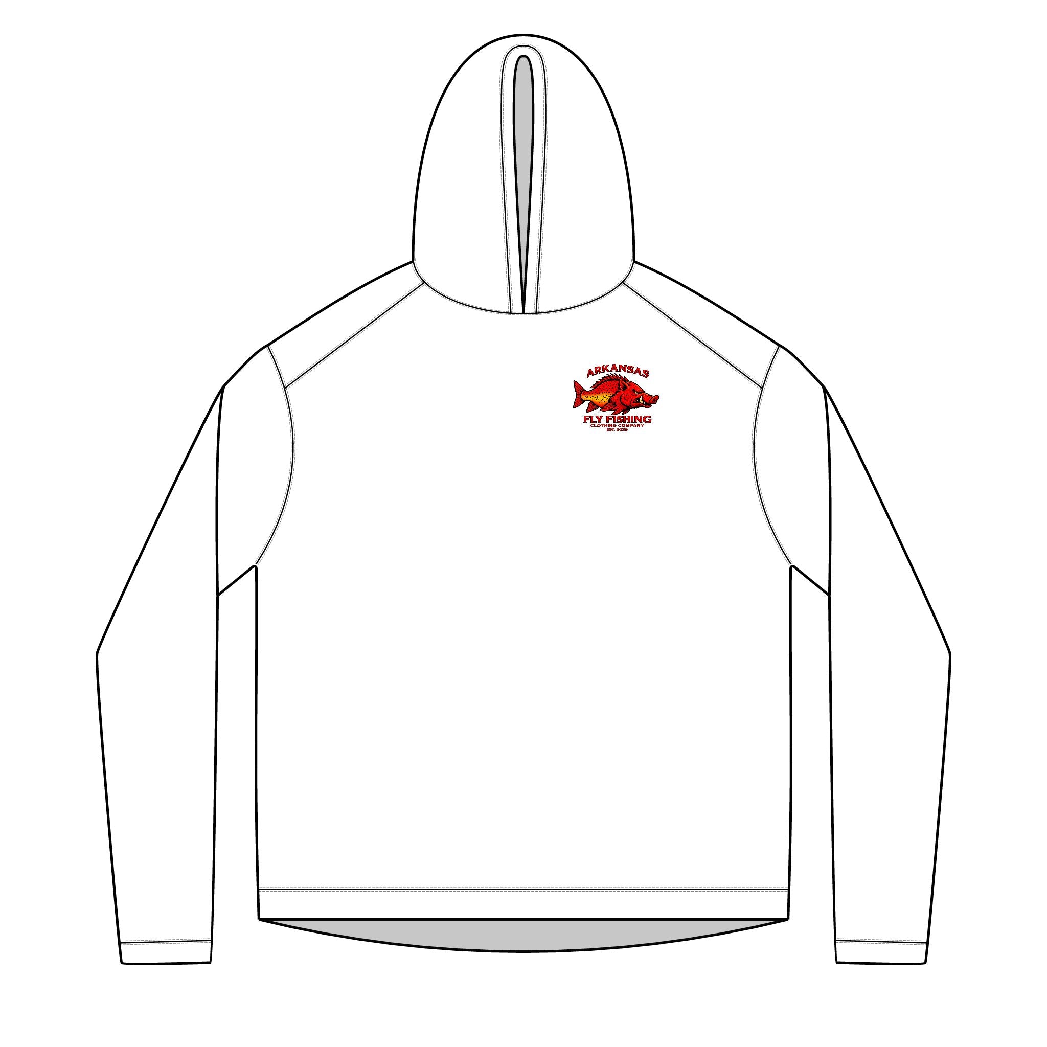 AFFCC Brown Trout Chasing Streamer Sun Hoodie DTG Print