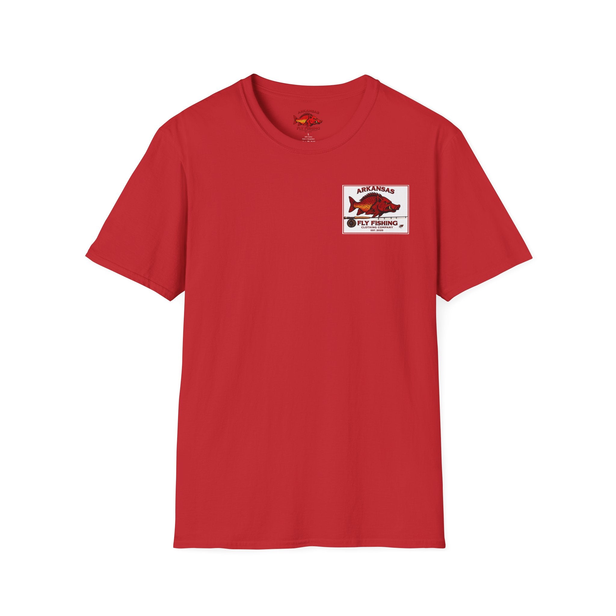 AFFCC Arkansas Fly Fishing Patch T-Shirt — Trout Logo Pocket Tee