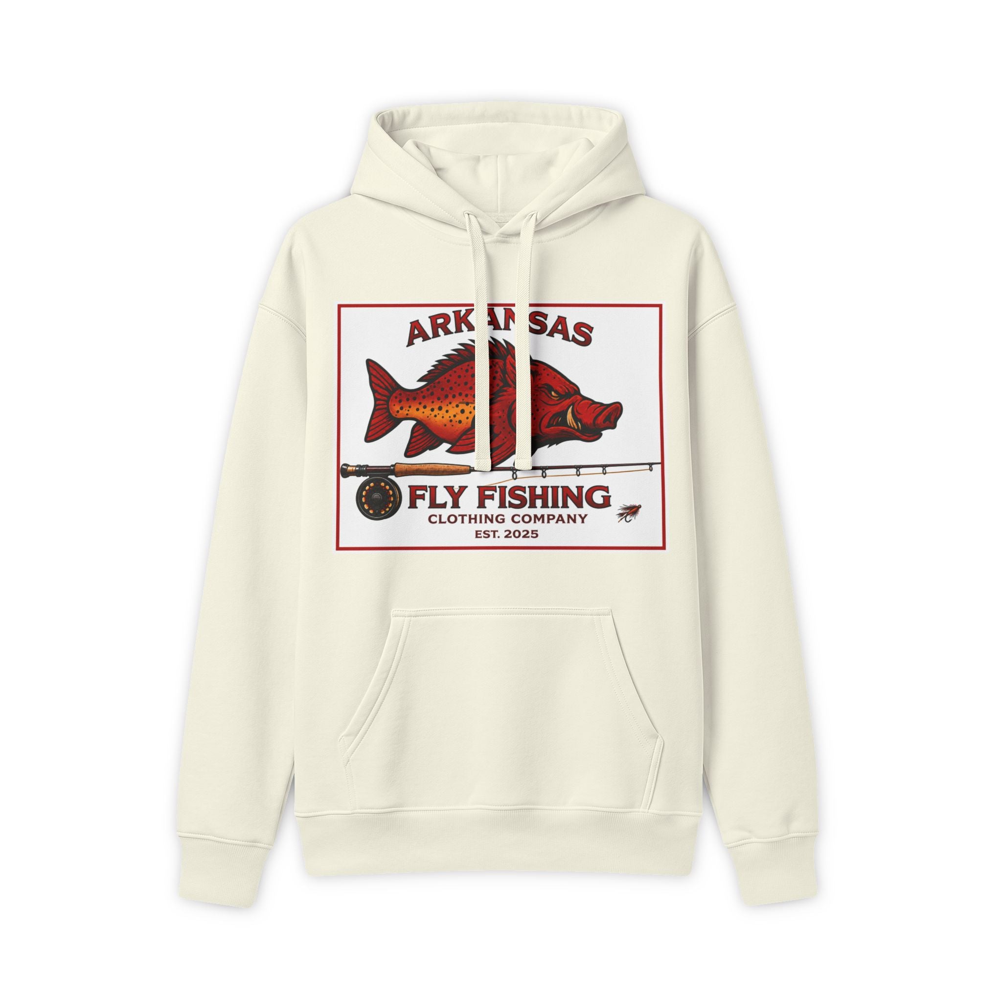 Arkansas Fly Fishing Clothing Company Hoodie – Vintage Hog/Trout Graphic