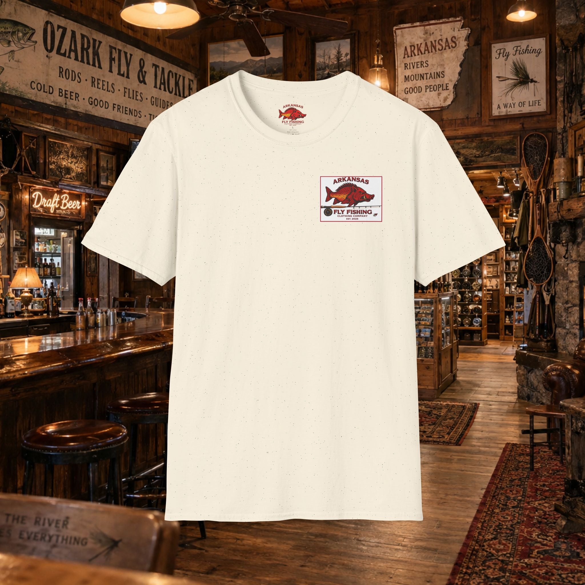 AFFCC Duck Hunting Fly Fishing Vintage Graphic T-Shirt — AFCCC T-Shirt