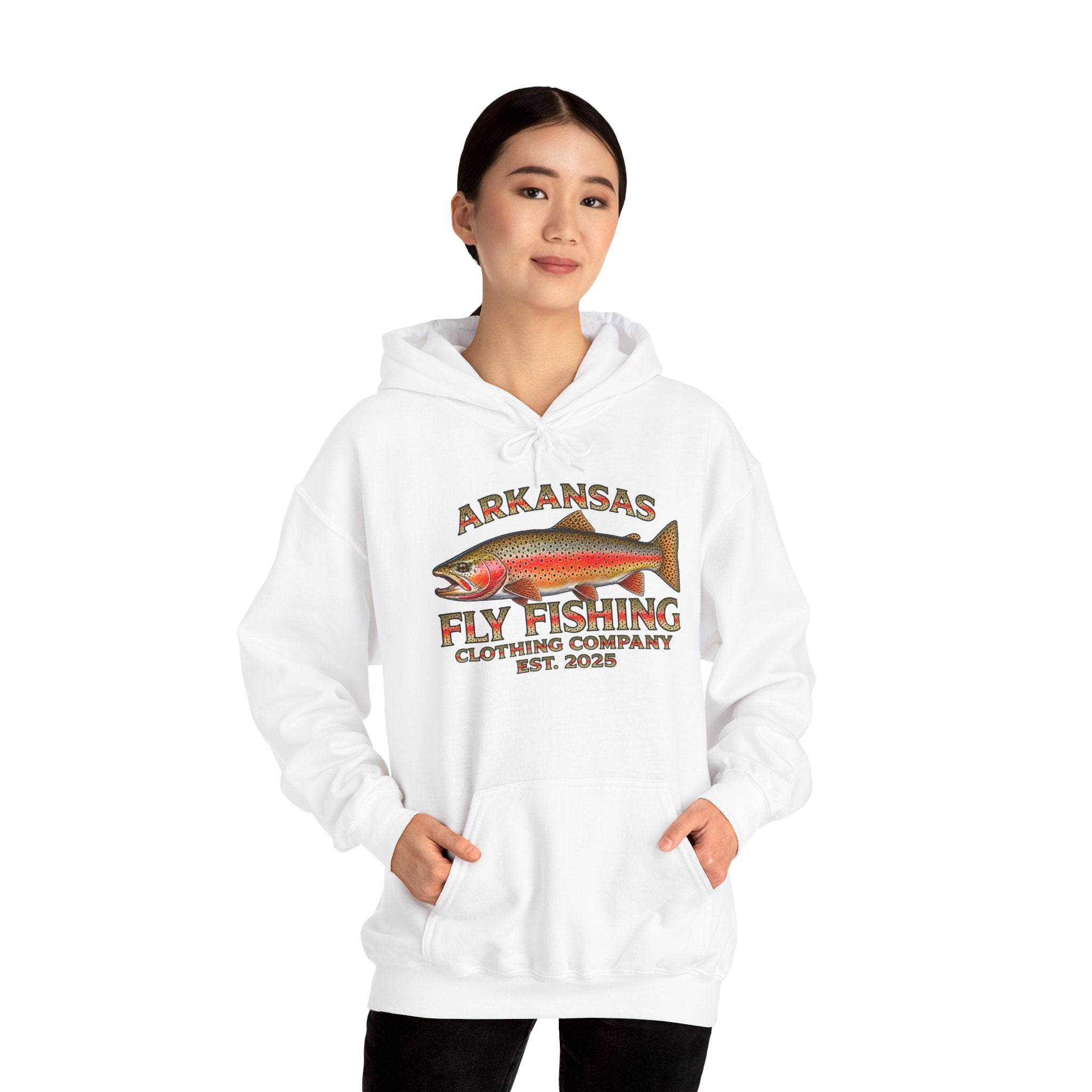Arkansas Fly Fishing Clothing Company Hoodie — Cutthroat Trout Graphic Pullover