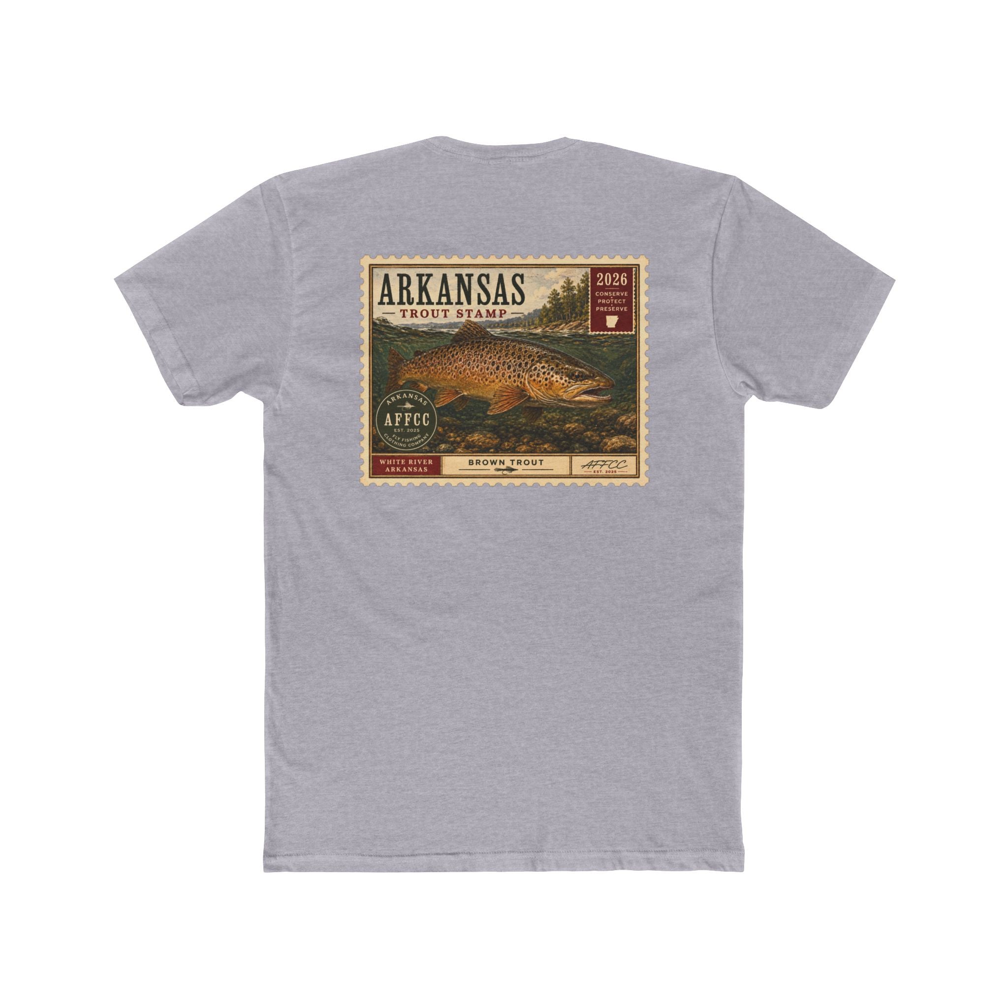 AFFCC Arkansas Trout Stamp T-Shirt — Vintage Fishing Tee