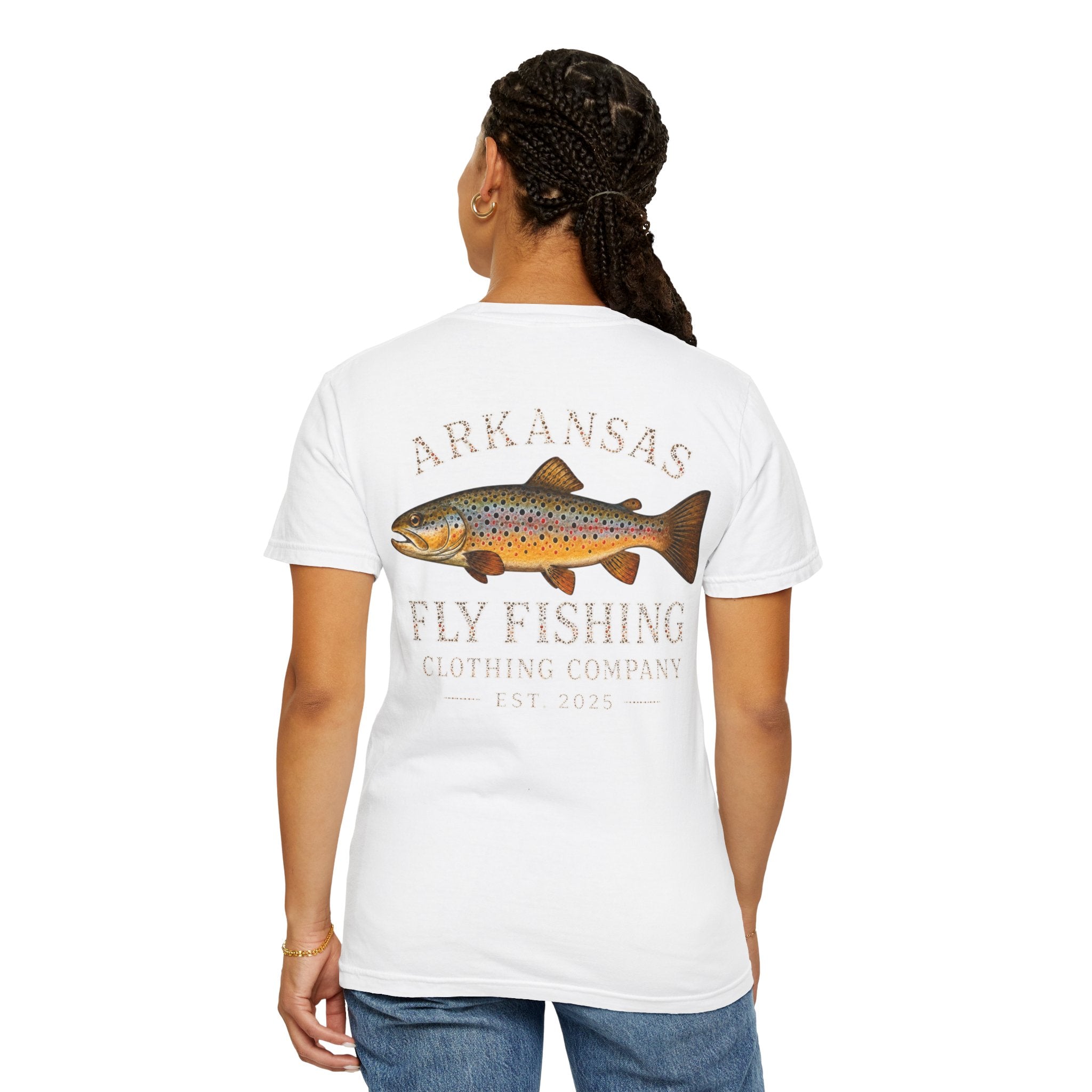 Arkansas Fly Fishing T-Shirt — Brown Trout Graphic Tee