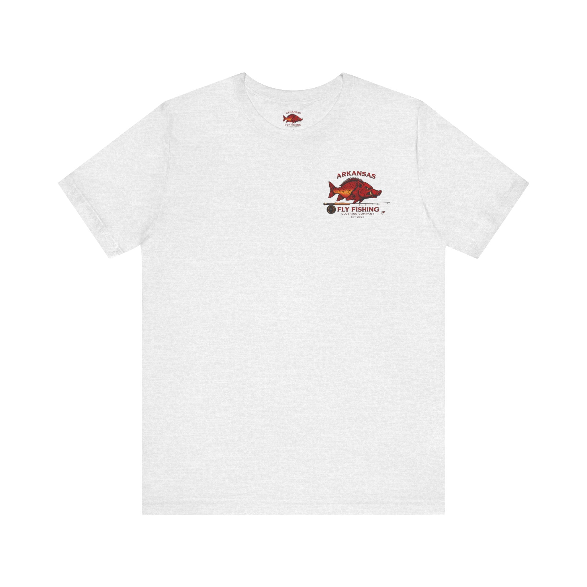 Athletic Fit Runs Small ARKANSAS FLY FISHING CLOTHING COMPANY - FLY BOX Unisex Jersey Short Sleeve Tee