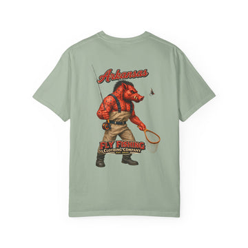 Fly Fishing T‑Shirt — Arkansas Boar Angler Graphic Tee