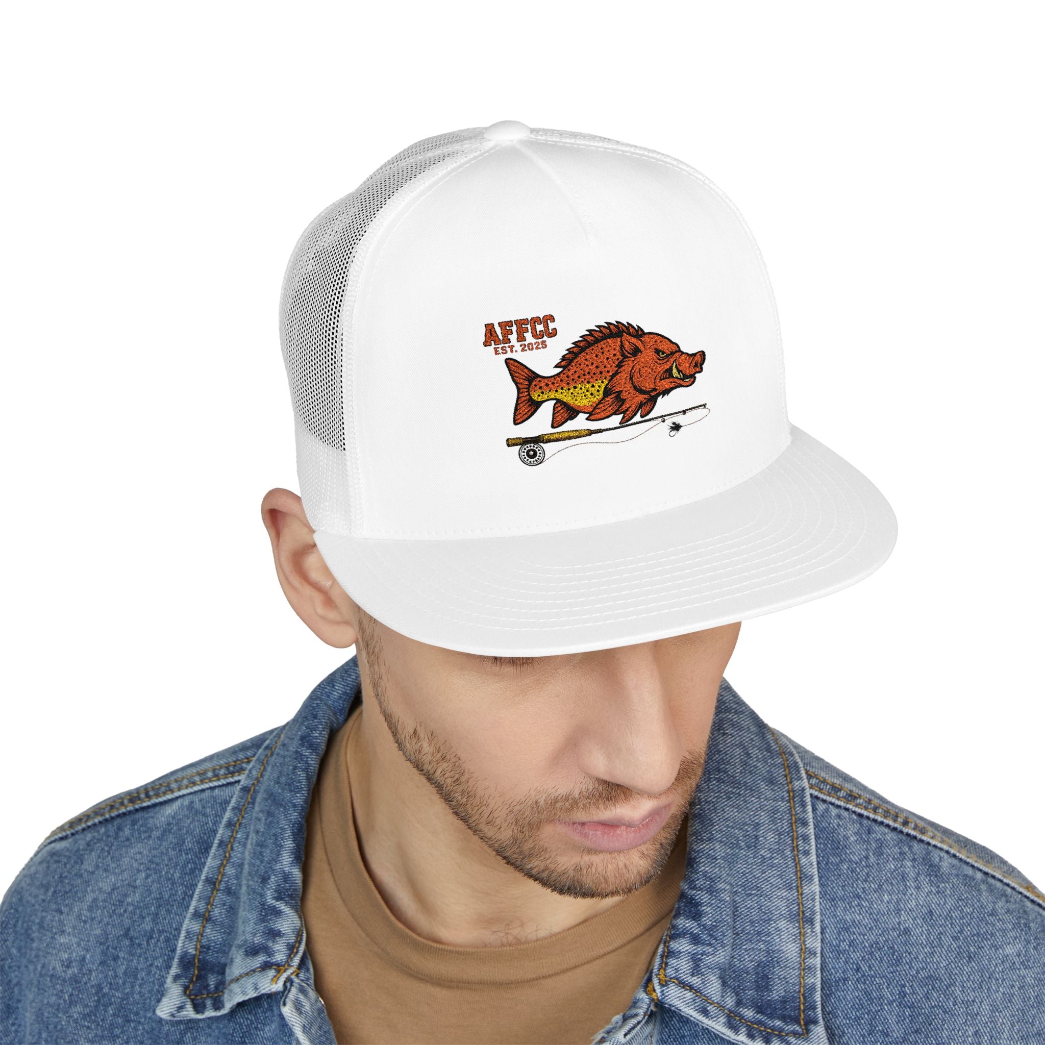 AFFCC Logo Trucker Hat – Arkansas Fly Fishing Clothing Company Trucker Snapback Hat