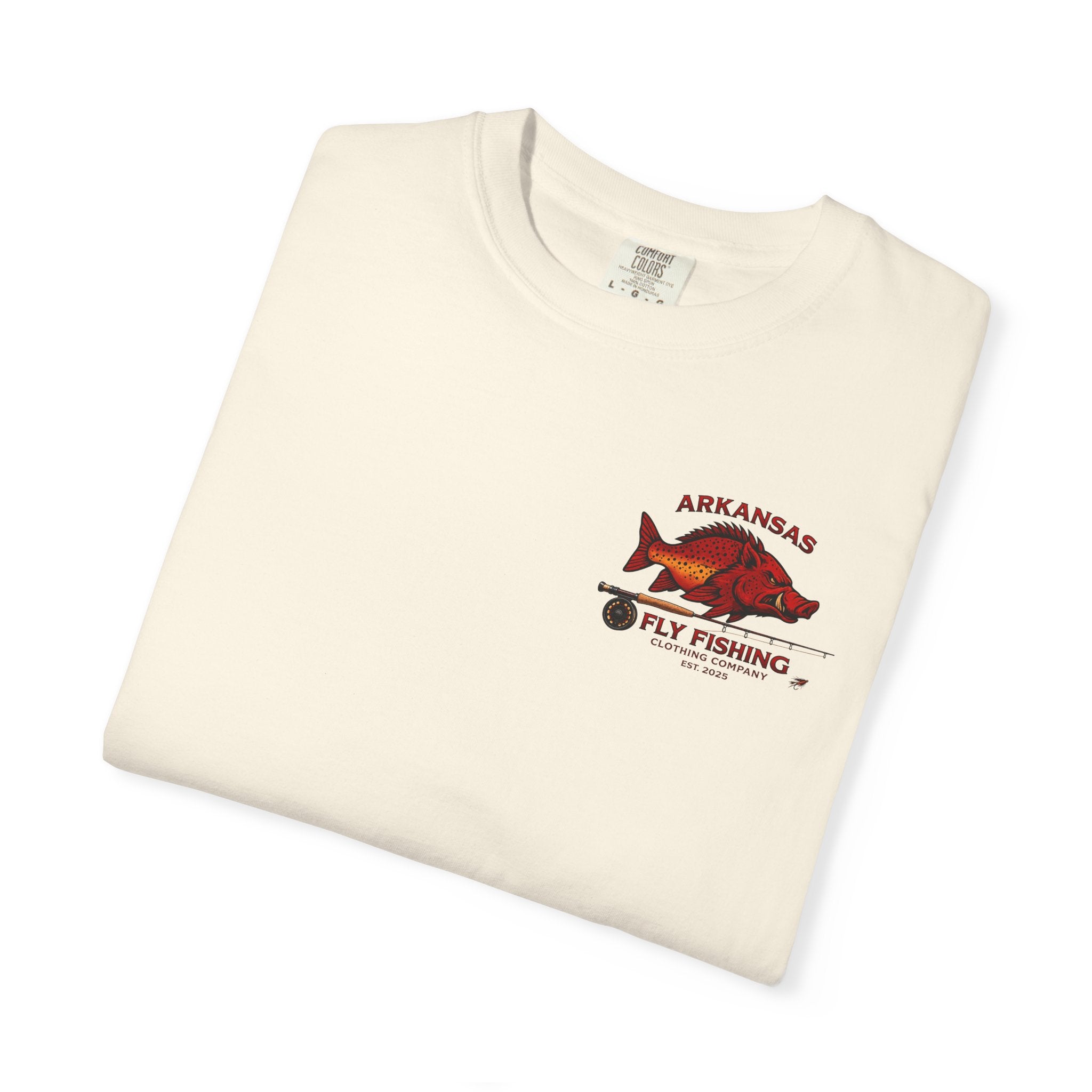 Arkansas Fly Fishing Clothing Company T-Shirt — Hog/Trout State Fishing Tee