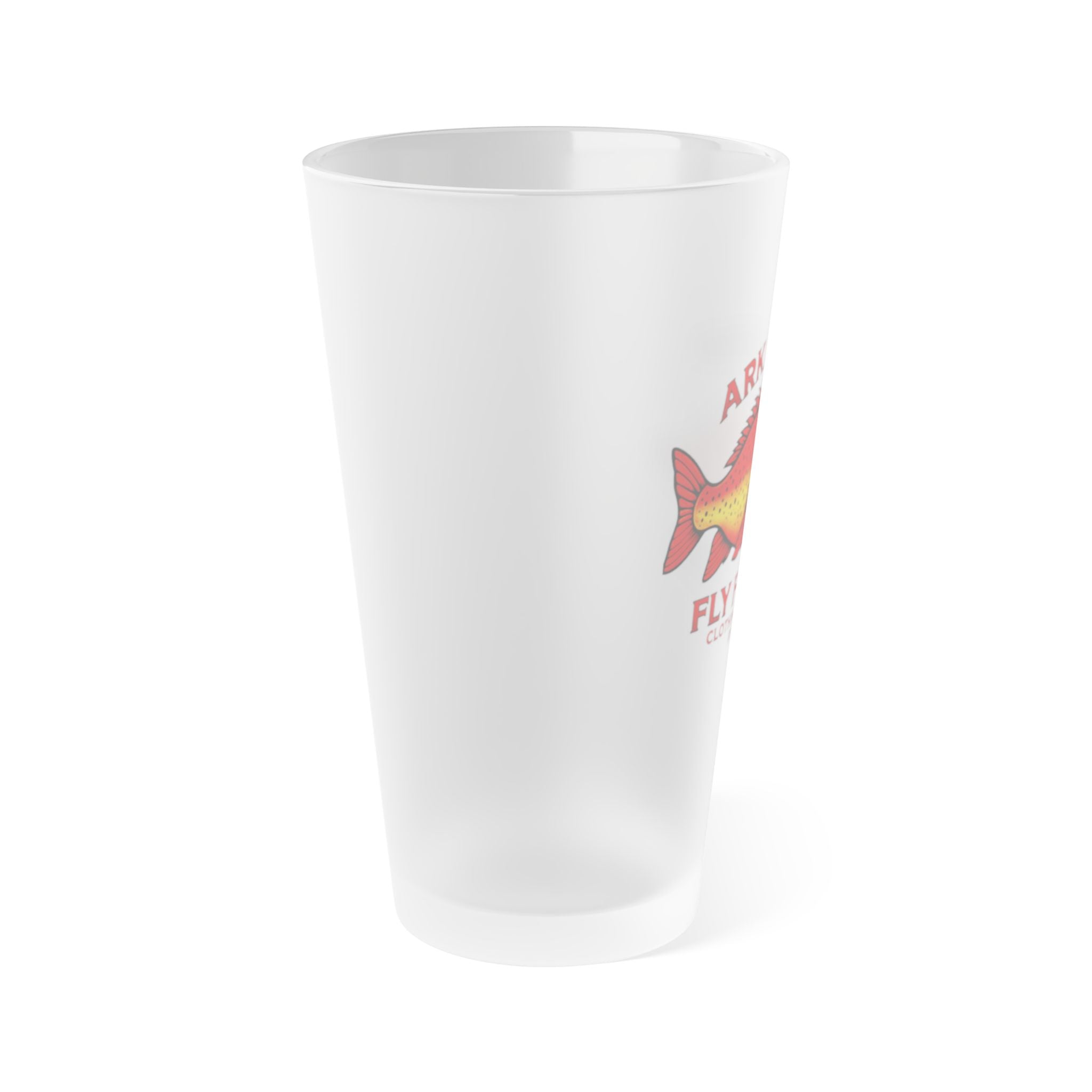 Frosted Pint Glass — Arkansas Fly Fishing Clothing Company  Logo 16oz