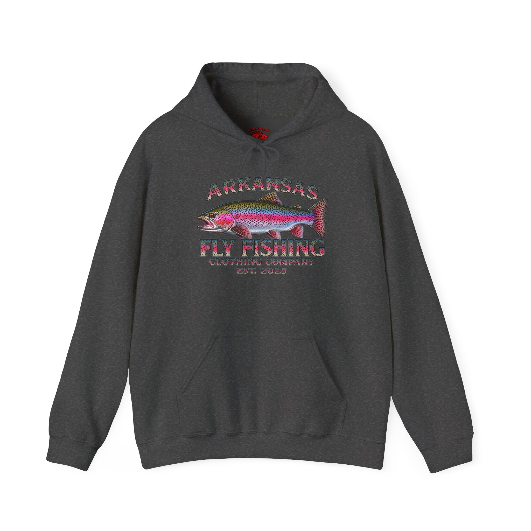Arkansas Fly Fishing Clothing Company Hoodie – Rainbow Trout Graphic Pullover