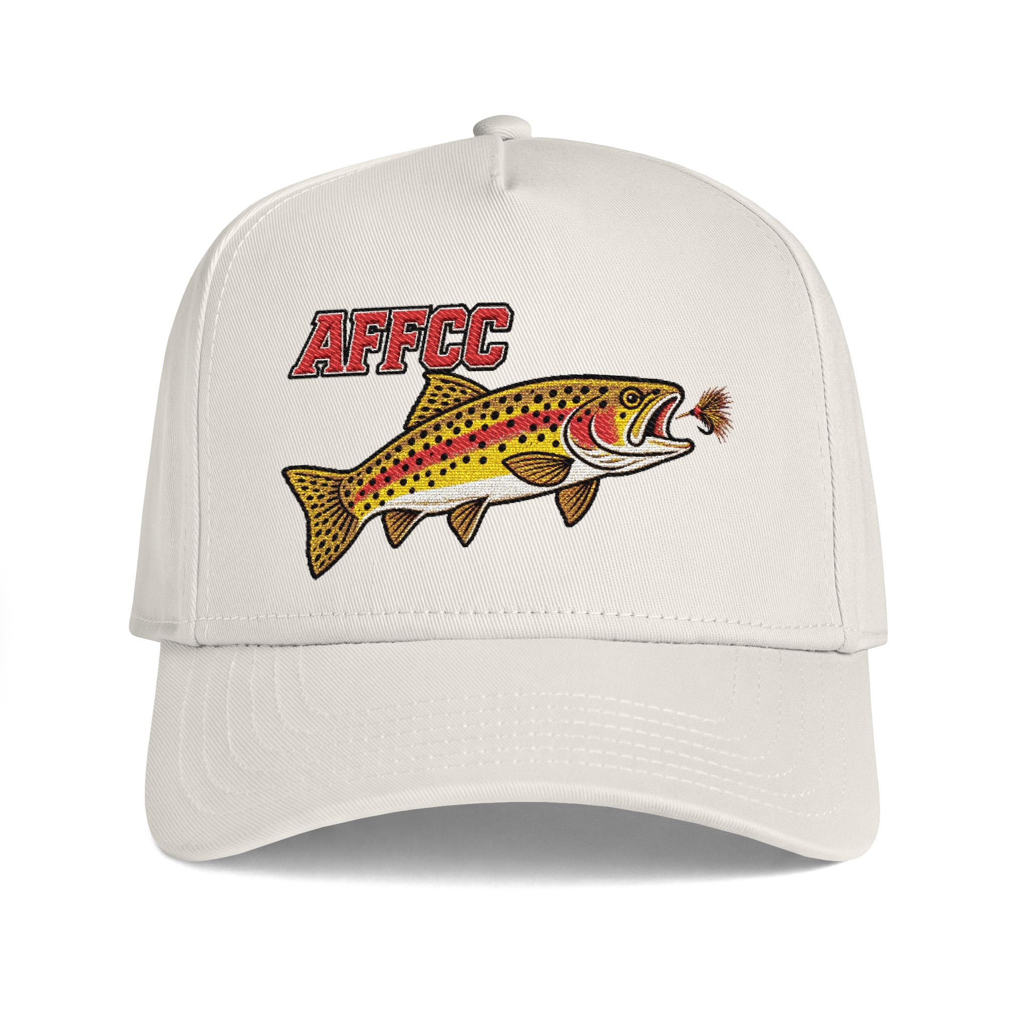 AFFCC Trout Fly Fishing Hat — AFFCC Embroidered Fish Curved Bill Hat