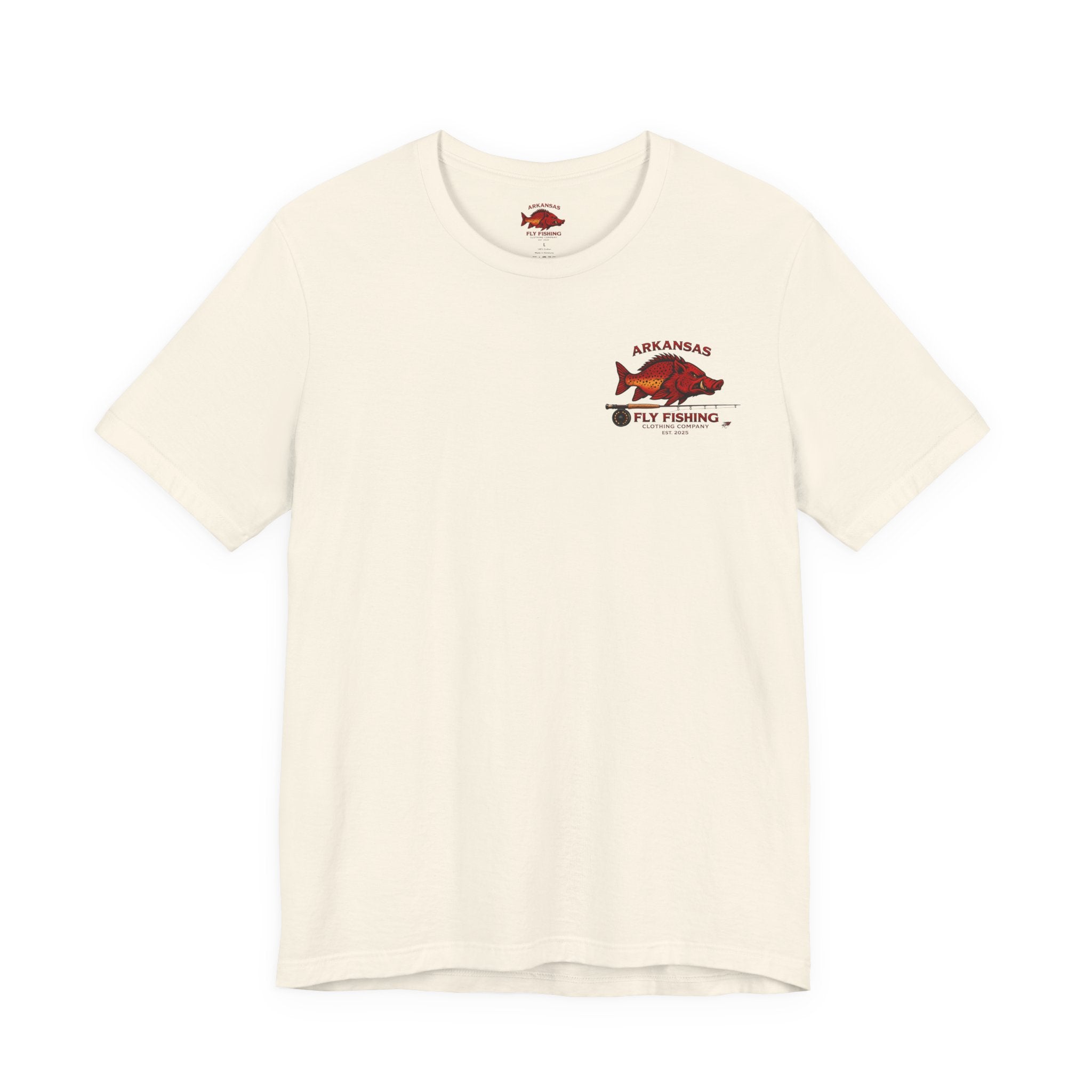 Athletic Fit Runs Small ARKANSAS FLY FISHING CLOTHING COMPANY - FLY BOX Unisex Jersey Short Sleeve Tee