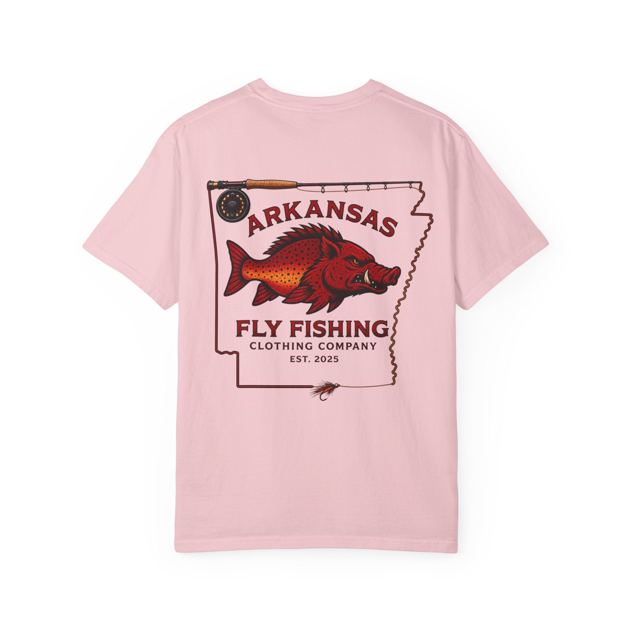Arkansas Fly Fishing Clothing Company T-Shirt — Hog/Trout State Fishing Tee