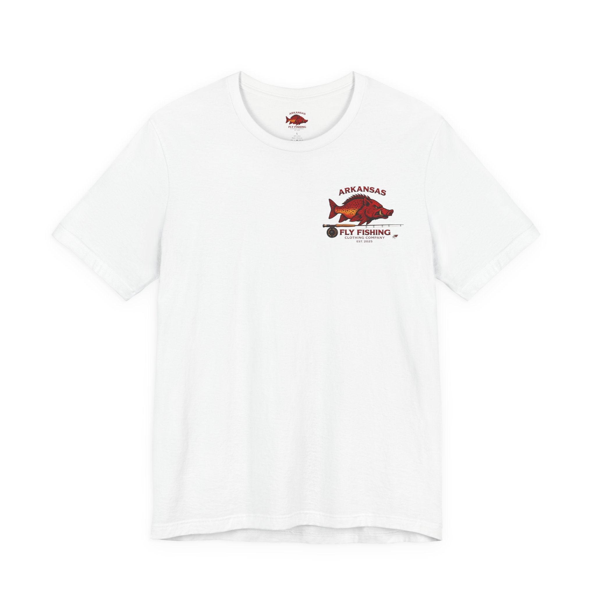Athletic fit Runs Small Arkansas Fly Fishing Clothing Company Tee — Boar Angler Graphic T-Shirt