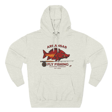 Arkansas Fly Fishing Clothing Company Hoodie — Vintage Trout Graphic Pullover