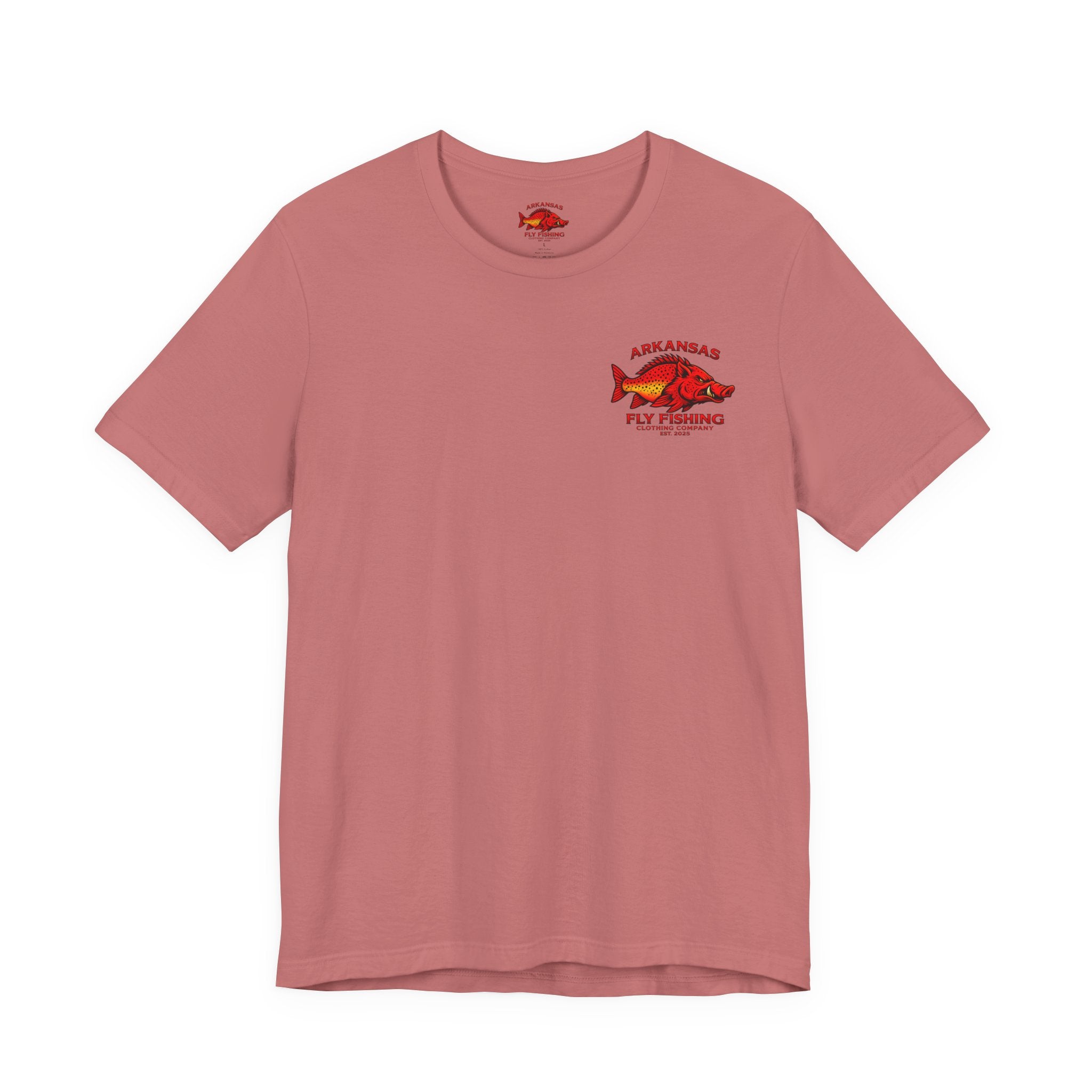 Athletic fit Runs Small Arkansas Fly Fishing Clothing Company Tee — Cutthroat Trout Graphic Short Sleeve Shirt