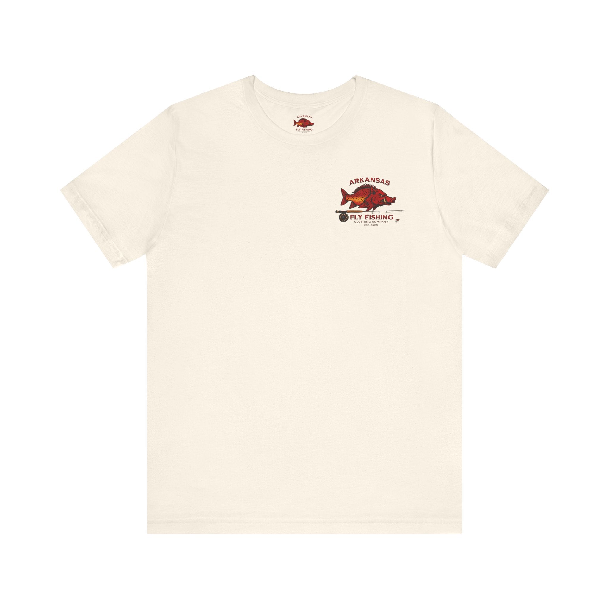 Athletic Fit Runs Small ARKANSAS FLY FISHING CLOTHING COMPANY - FLY BOX Unisex Jersey Short Sleeve Tee