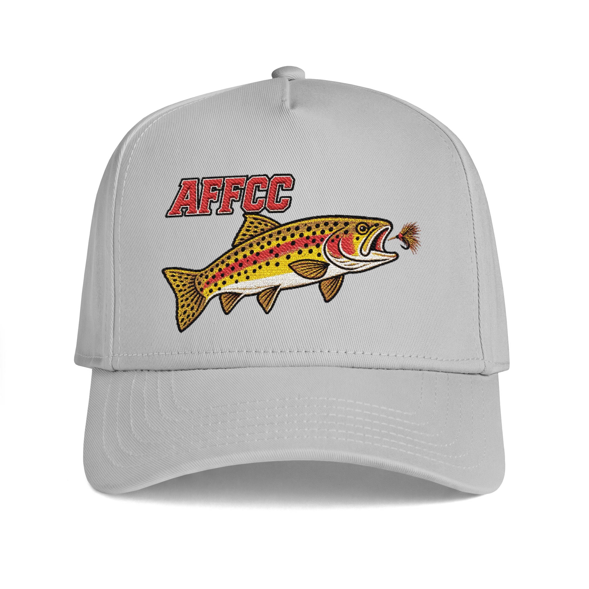 AFFCC Trout Fly Fishing Hat — AFFCC Embroidered Fish Curved Bill Hat