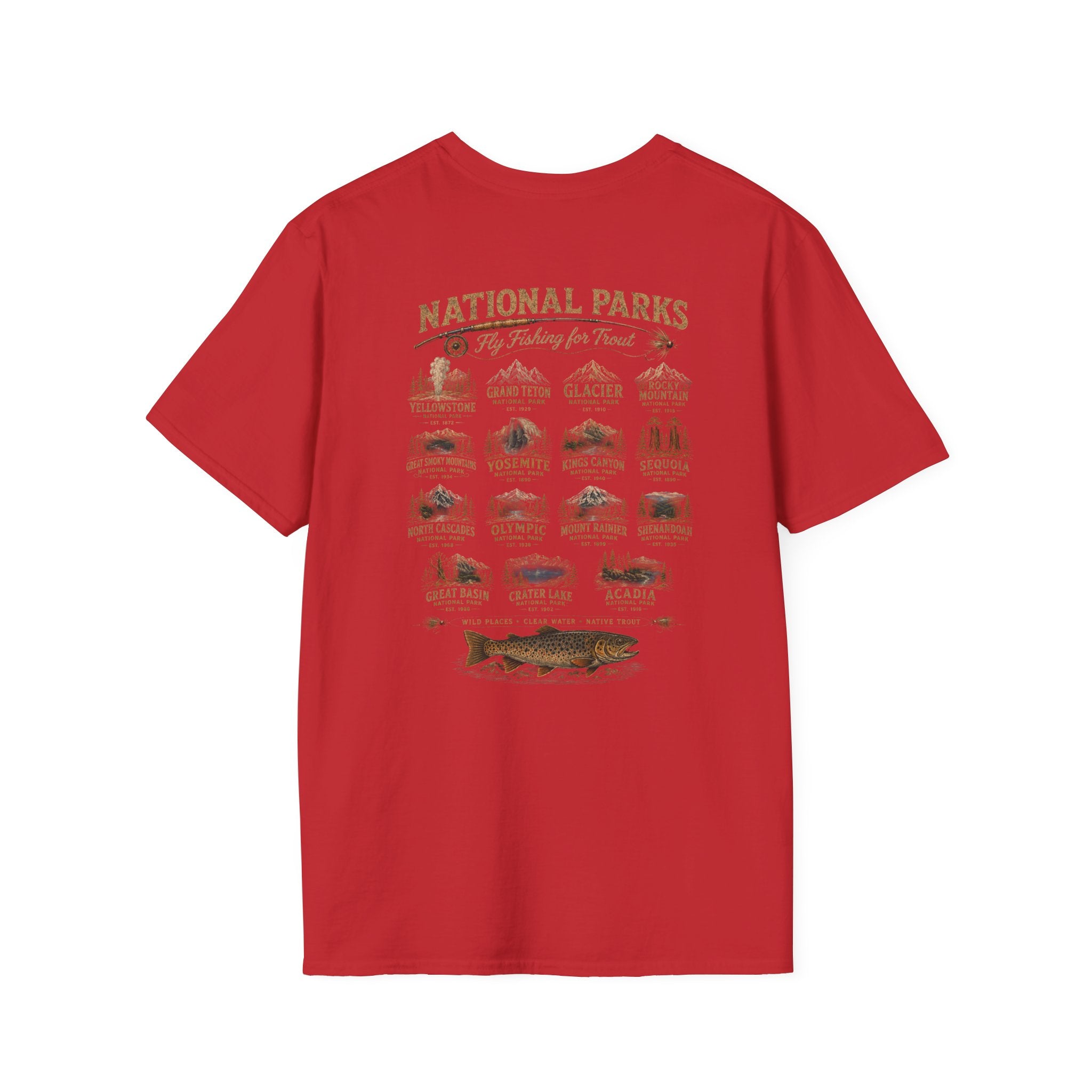 AFFCC Arkansas Fly Fishing Clothing Company Logo T-Shirt | Trout Fly Fishing National Parks Angler Tee