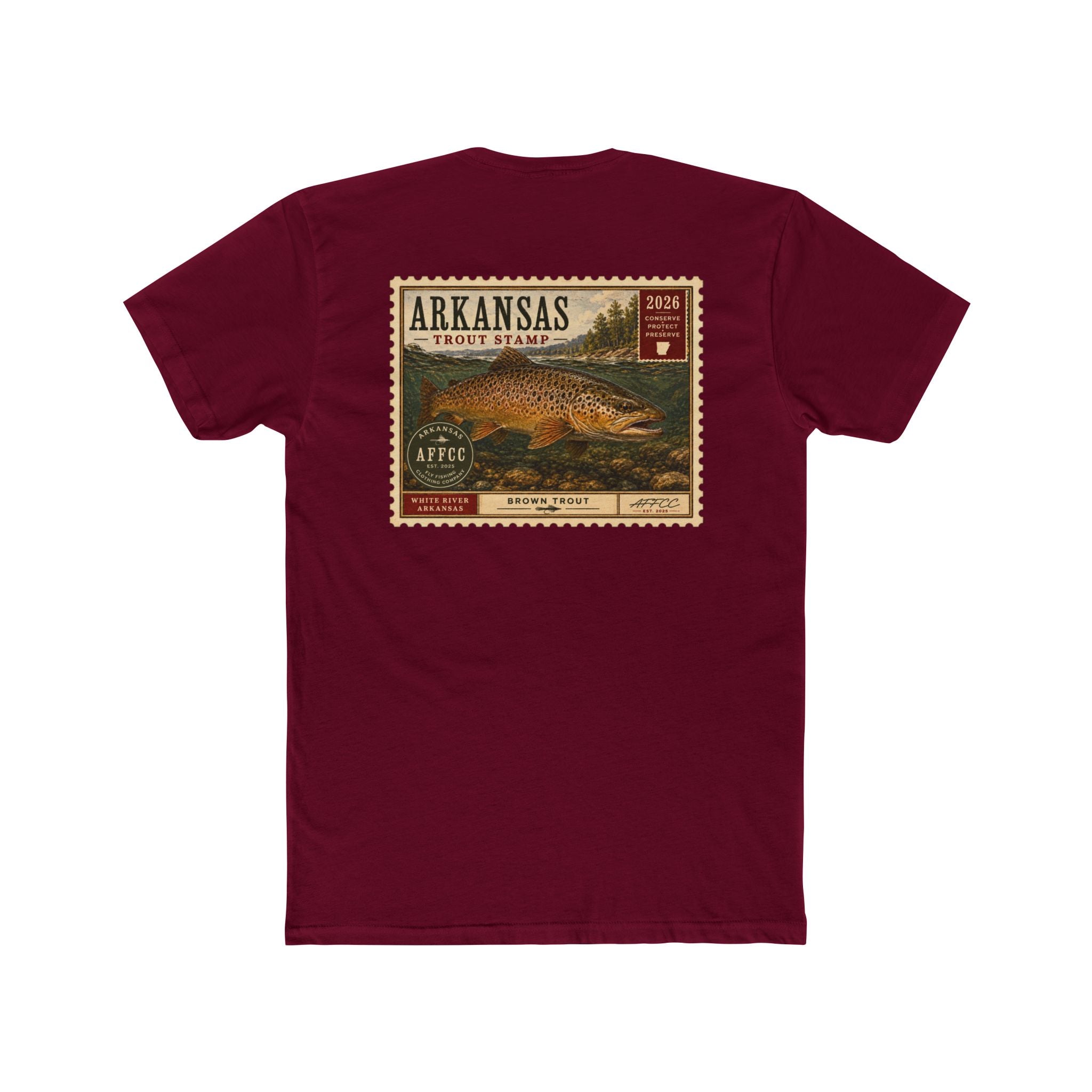 AFFCC Arkansas Trout Stamp T-Shirt — Vintage Fishing Tee
