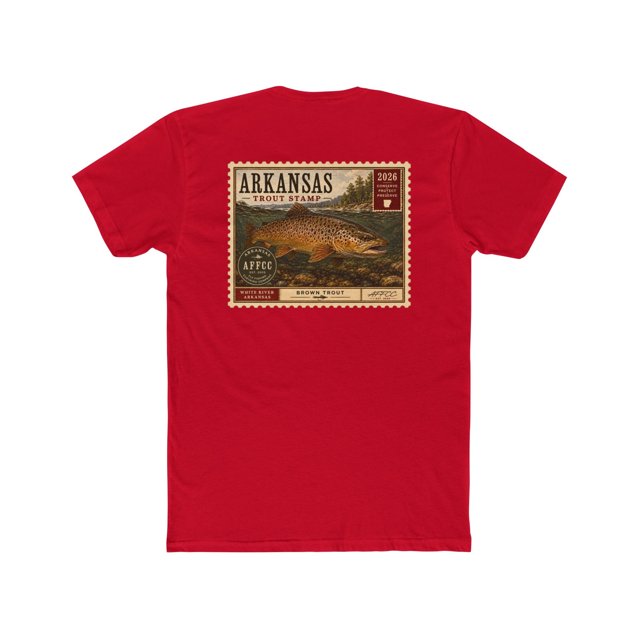AFFCC Arkansas Trout Stamp T-Shirt — Vintage Fishing Tee