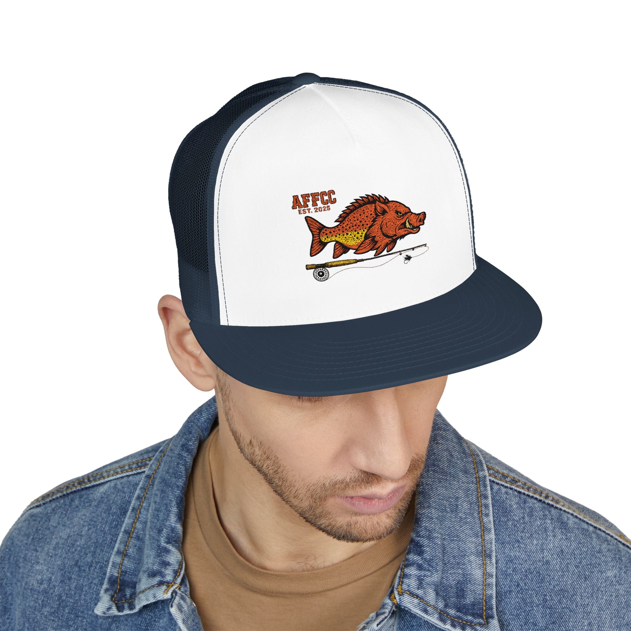 AFFCC Logo Trucker Hat – Arkansas Fly Fishing Clothing Company Trucker Snapback Hat