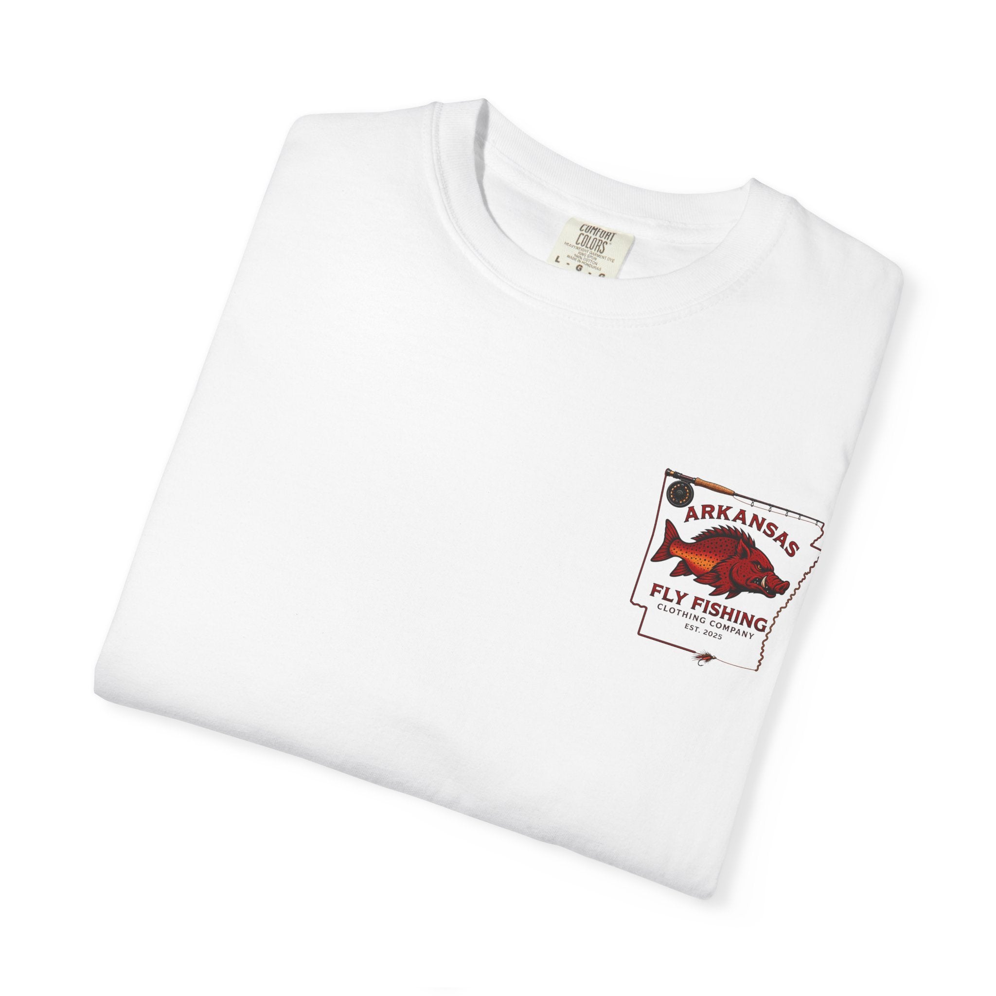 Fly Fishing T‑Shirt — Arkansas Boar Angler Graphic Tee