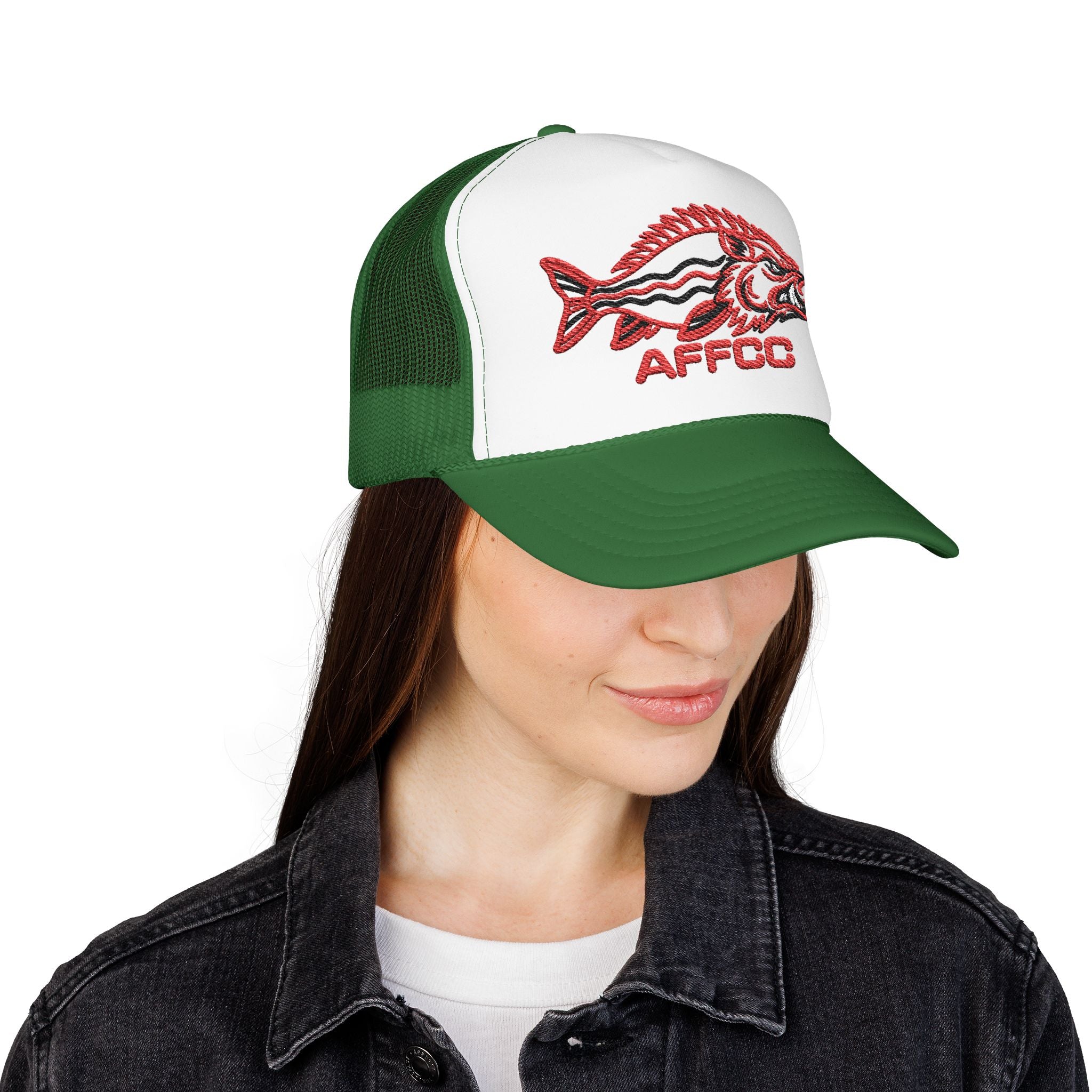 AFFCC Embroidered Foam Trucker Hat — AFFOC Fishing Foam Cap