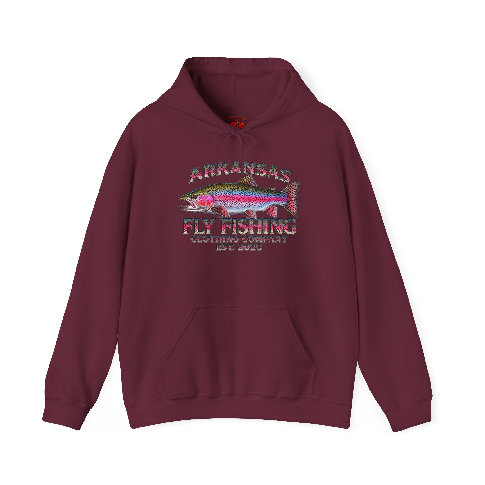 Arkansas Fly Fishing Clothing Company Hoodie – Rainbow Trout Graphic Pullover