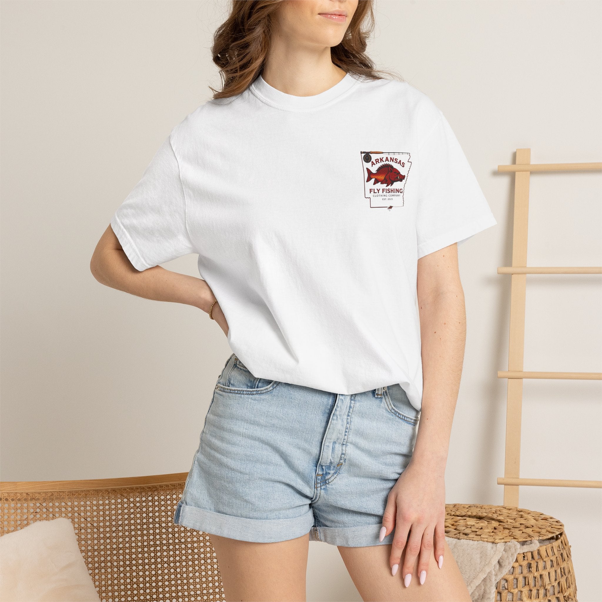 Fly Fishing T‑Shirt — Arkansas Boar Angler Graphic Tee