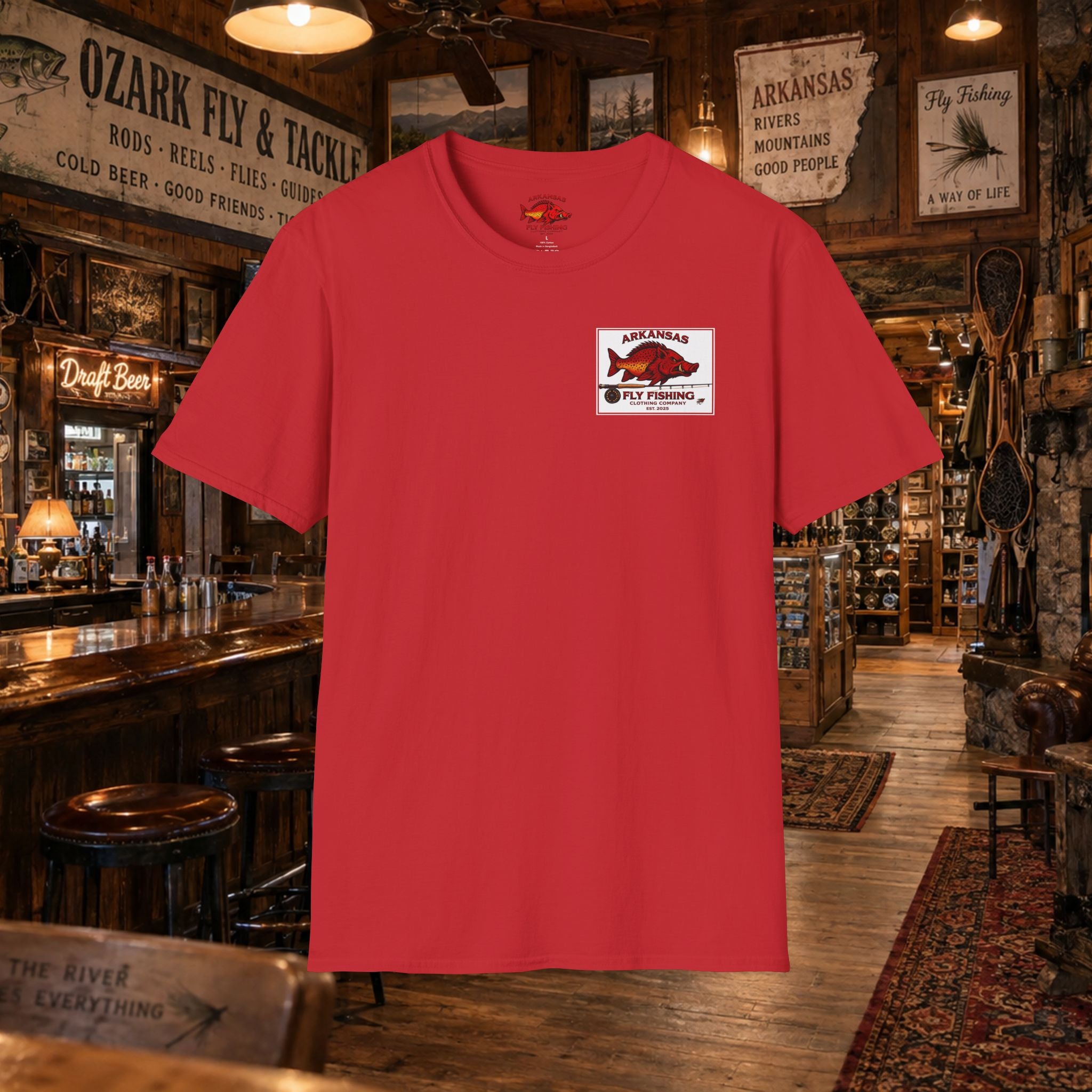 AFFCC Duck Hunting Fly Fishing Vintage Graphic T-Shirt — AFCCC T-Shirt