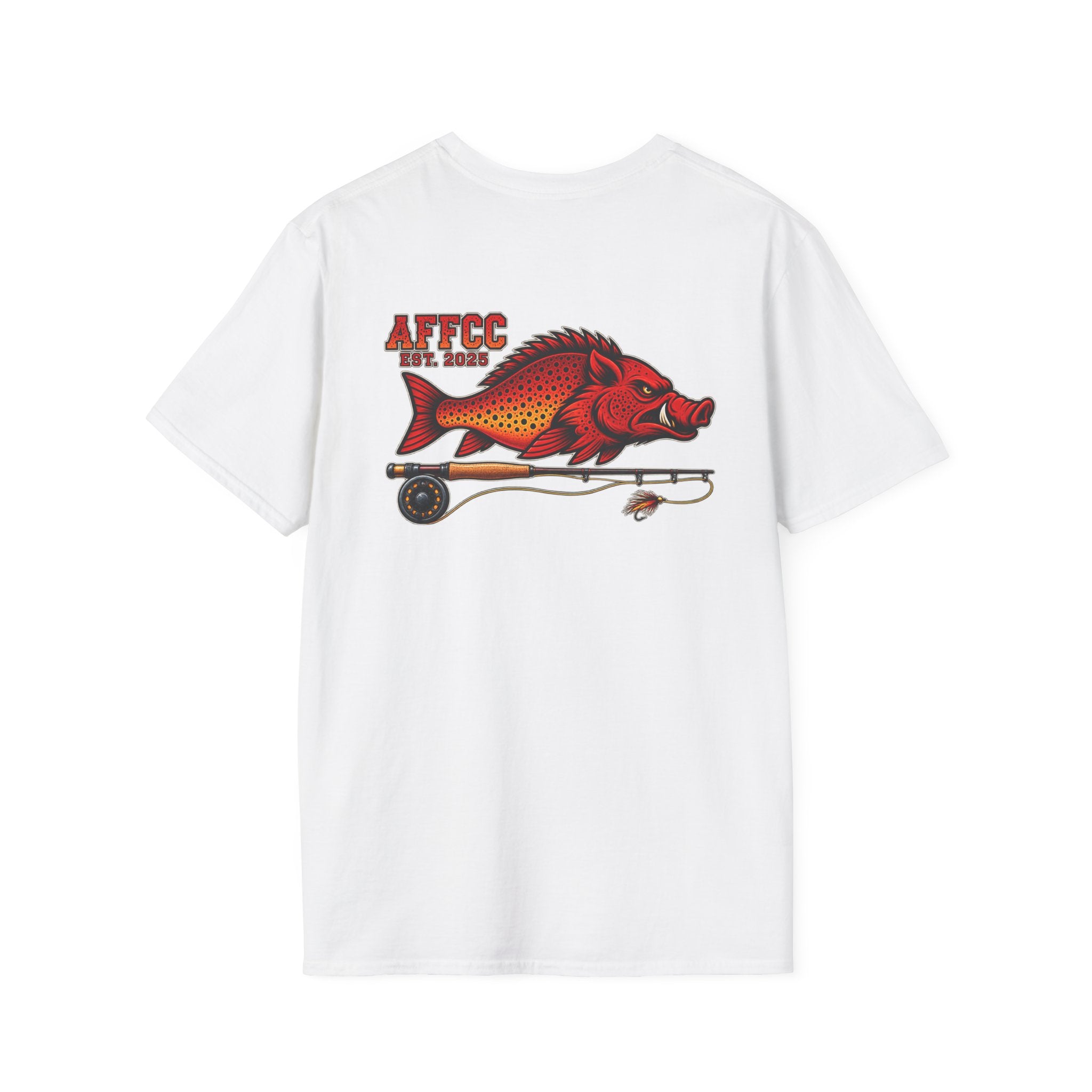 AFFCC Hog/Trout With Fly Rod T-Shirt — Arkansas Fly Fishing Clothing Company Graphic Tee