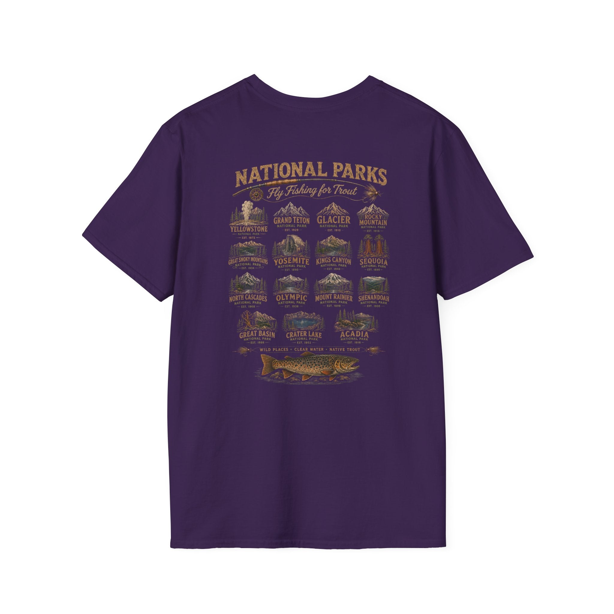 AFFCC Arkansas Fly Fishing Clothing Company Logo T-Shirt | Trout Fly Fishing National Parks Angler Tee