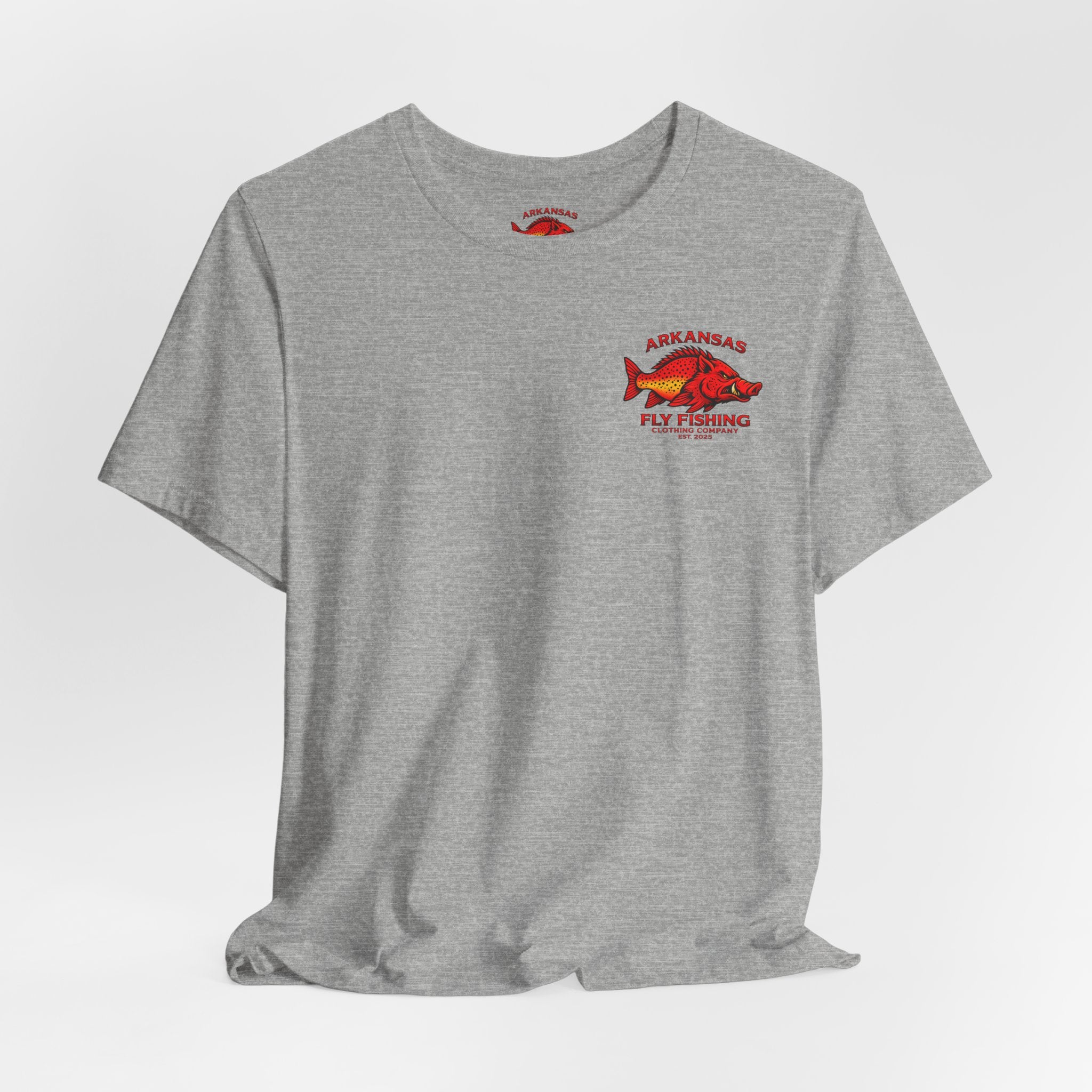 Athletic fit Runs Small Arkansas Fly Fishing Clothing Company Tee — Cutthroat Trout Graphic Short Sleeve Shirt