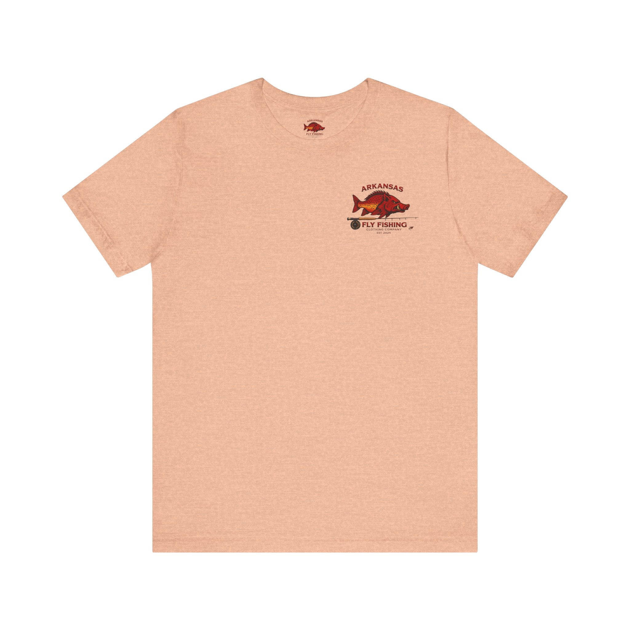 Athletic Fit Runs Small ARKANSAS FLY FISHING CLOTHING COMPANY - FLY BOX Unisex Jersey Short Sleeve Tee