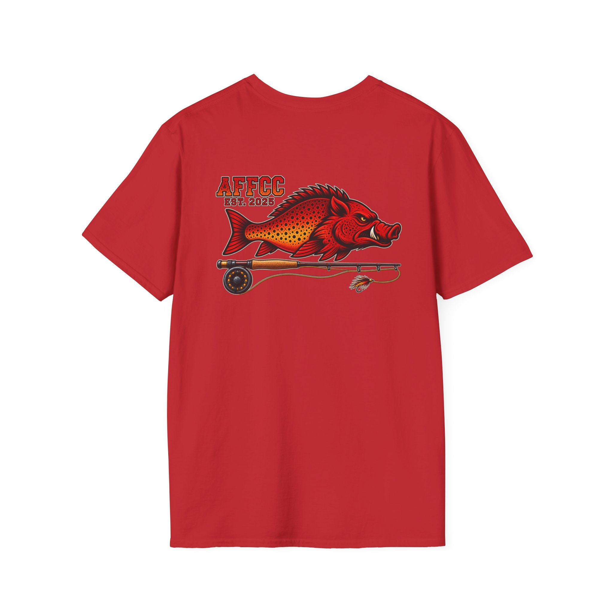 AFFCC Hog/Trout With Fly Rod T-Shirt — Arkansas Fly Fishing Clothing Company Graphic Tee