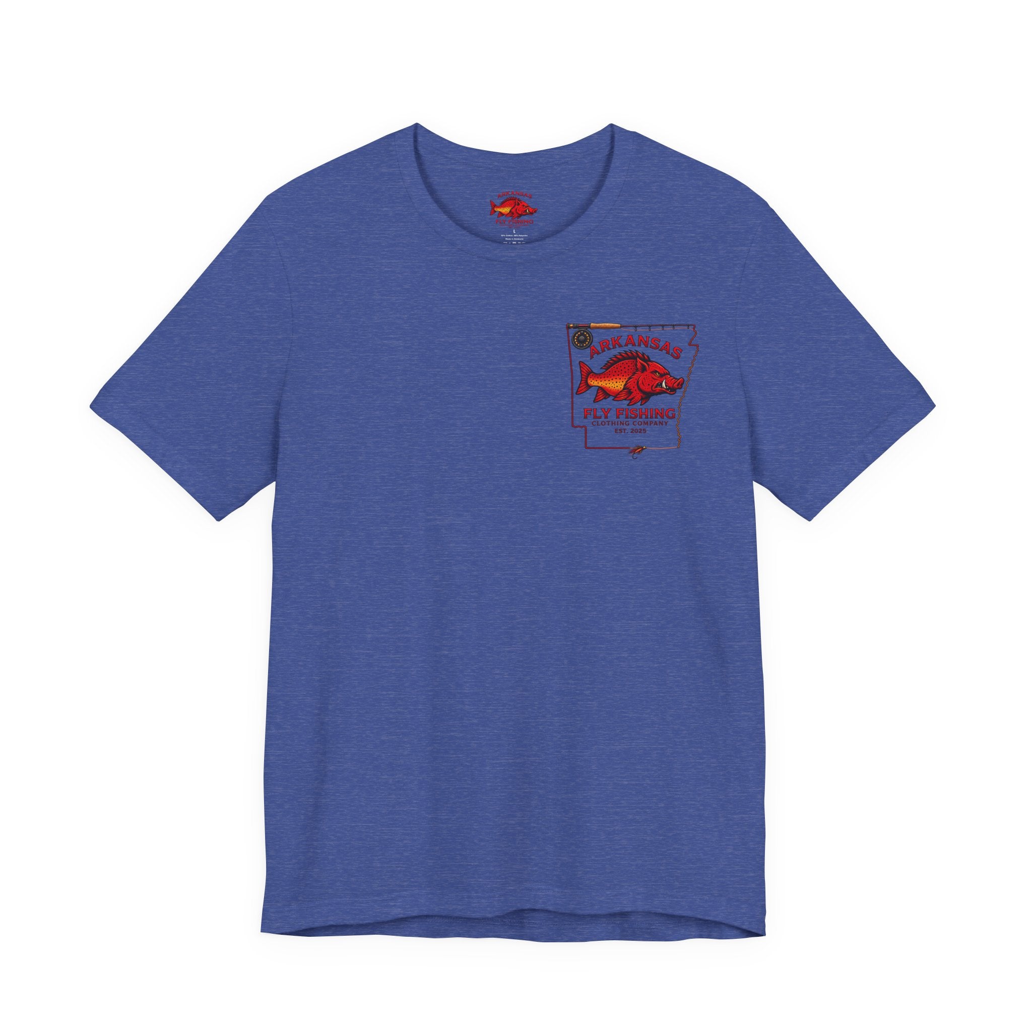 Athletic fit Runs Small AFFCC EST. 2025 Arkansas Fly Fishing Santa Christmas Tee