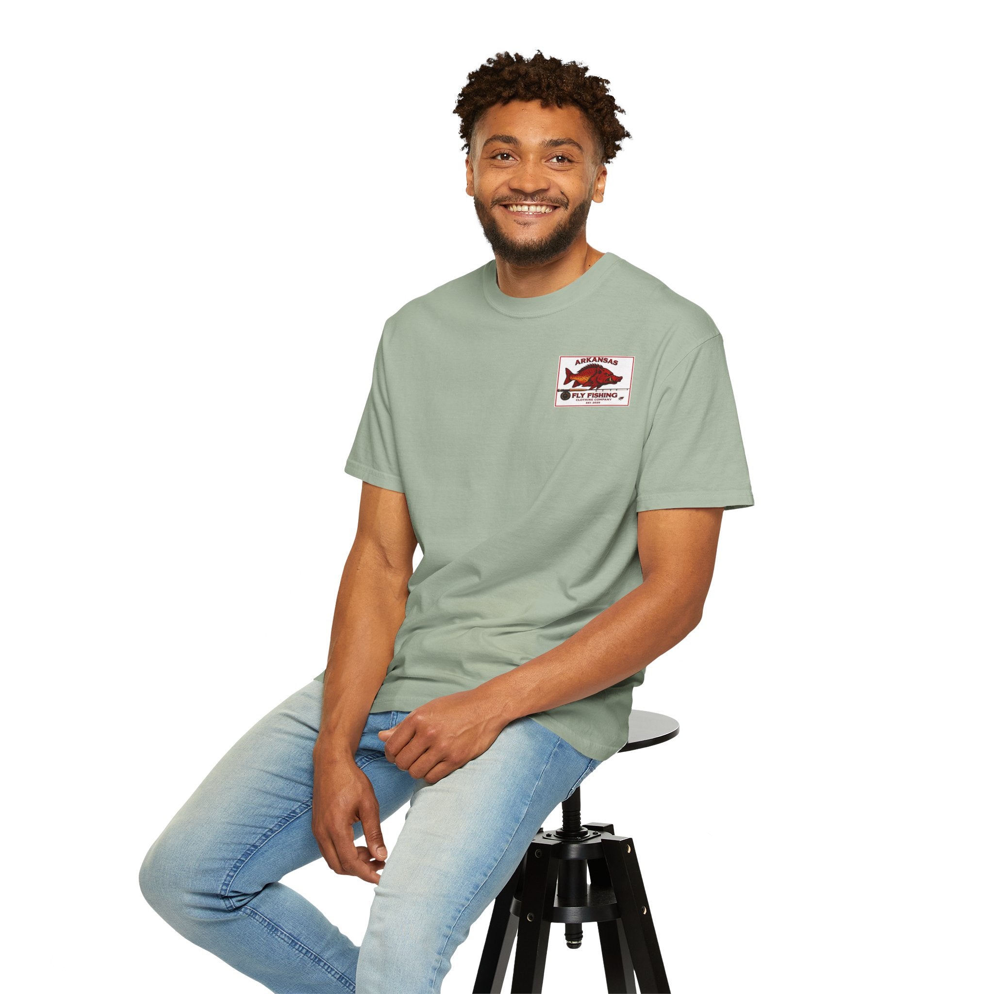 AFFCC Arkansas Fly Fishing Illustration T-Shirt | Vintage Angler Graphic