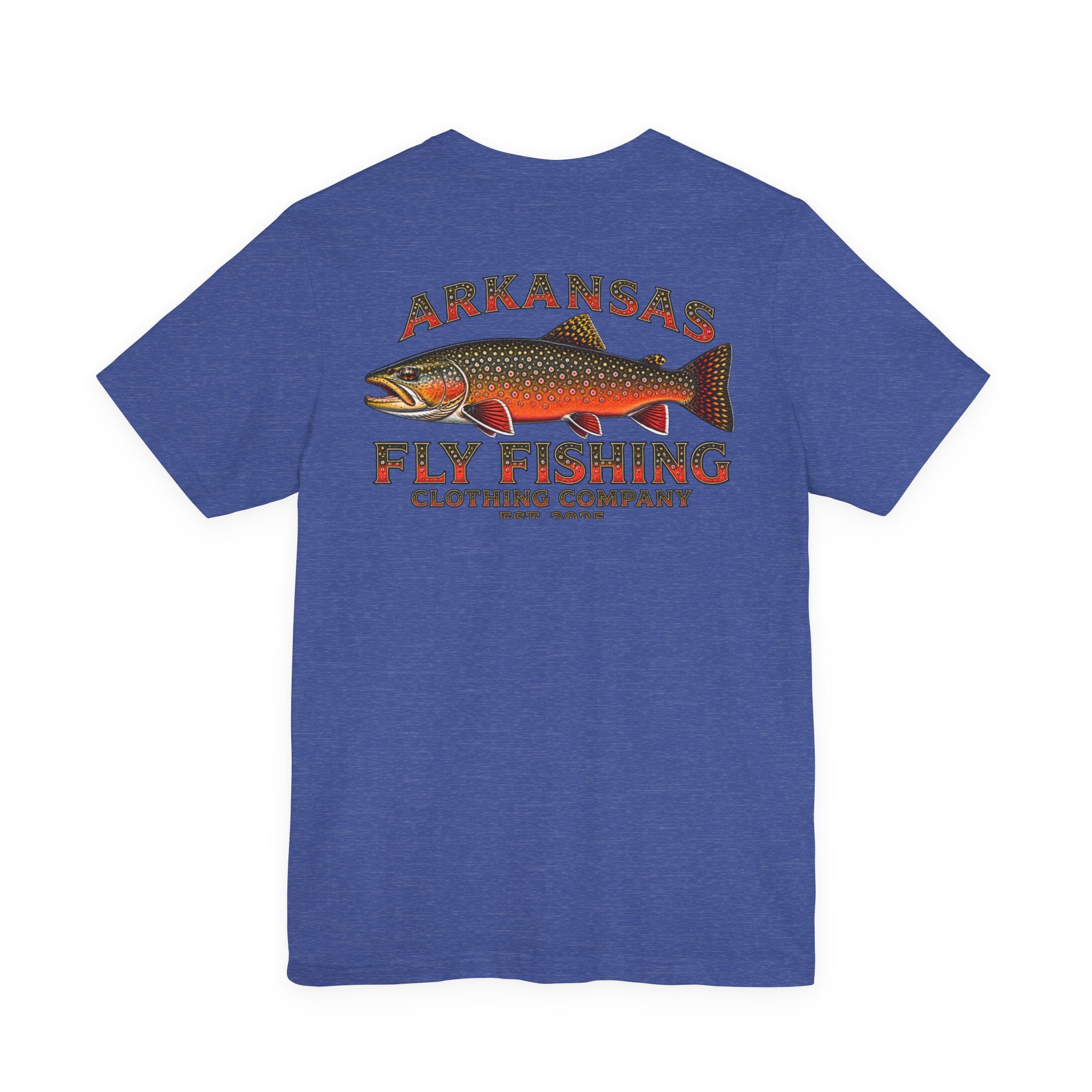 Athletic Fit Runs Small Arkansas Fly Fishing Clothing Company T-Shirt — Brooke Trout Graphic Tee