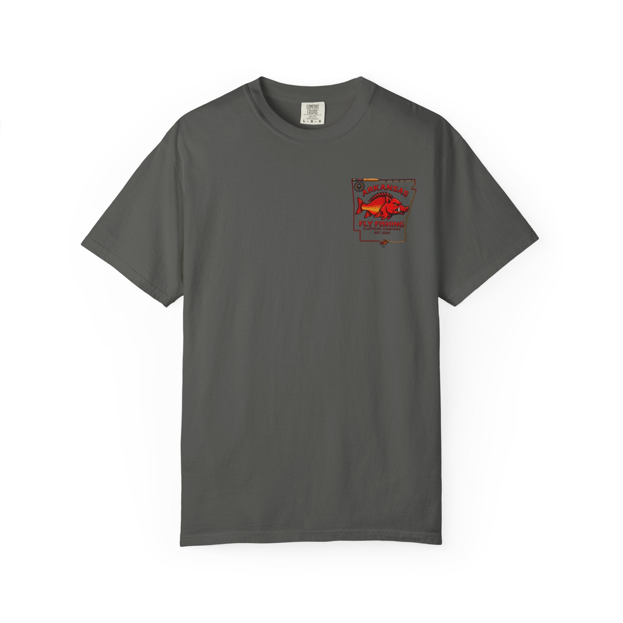 Arkansas Fly Fishing Clothing Company T-Shirt — X-Ray Trout Anatomy Graphic