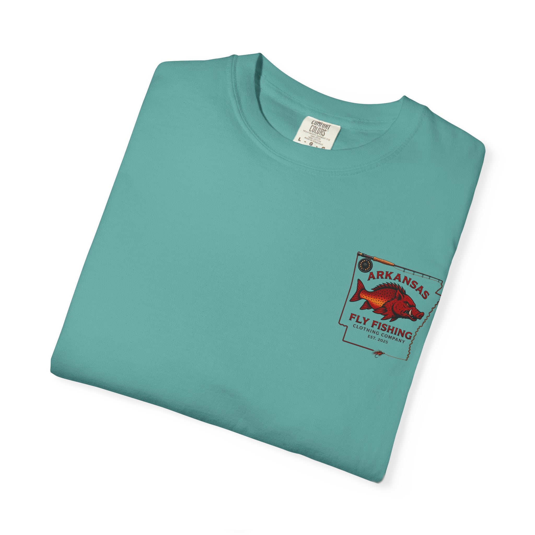 Fly Fishing T‑Shirt — Arkansas Boar Angler Graphic Tee