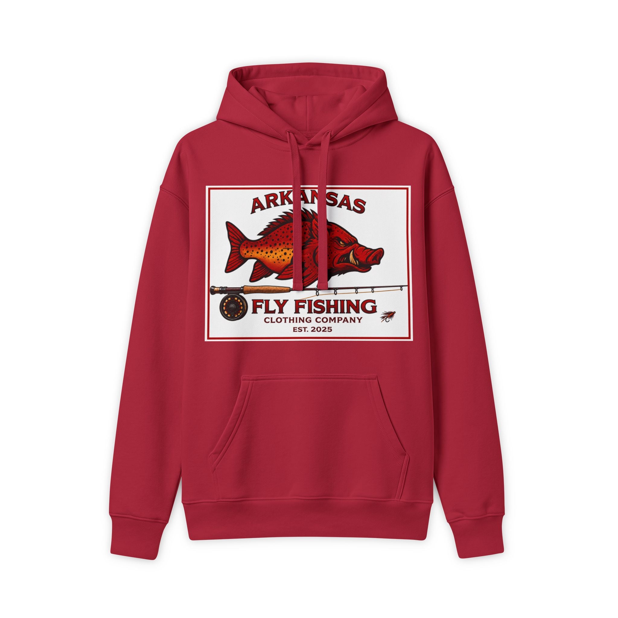 Arkansas Fly Fishing Clothing Company Hoodie – Vintage Hog/Trout Graphic