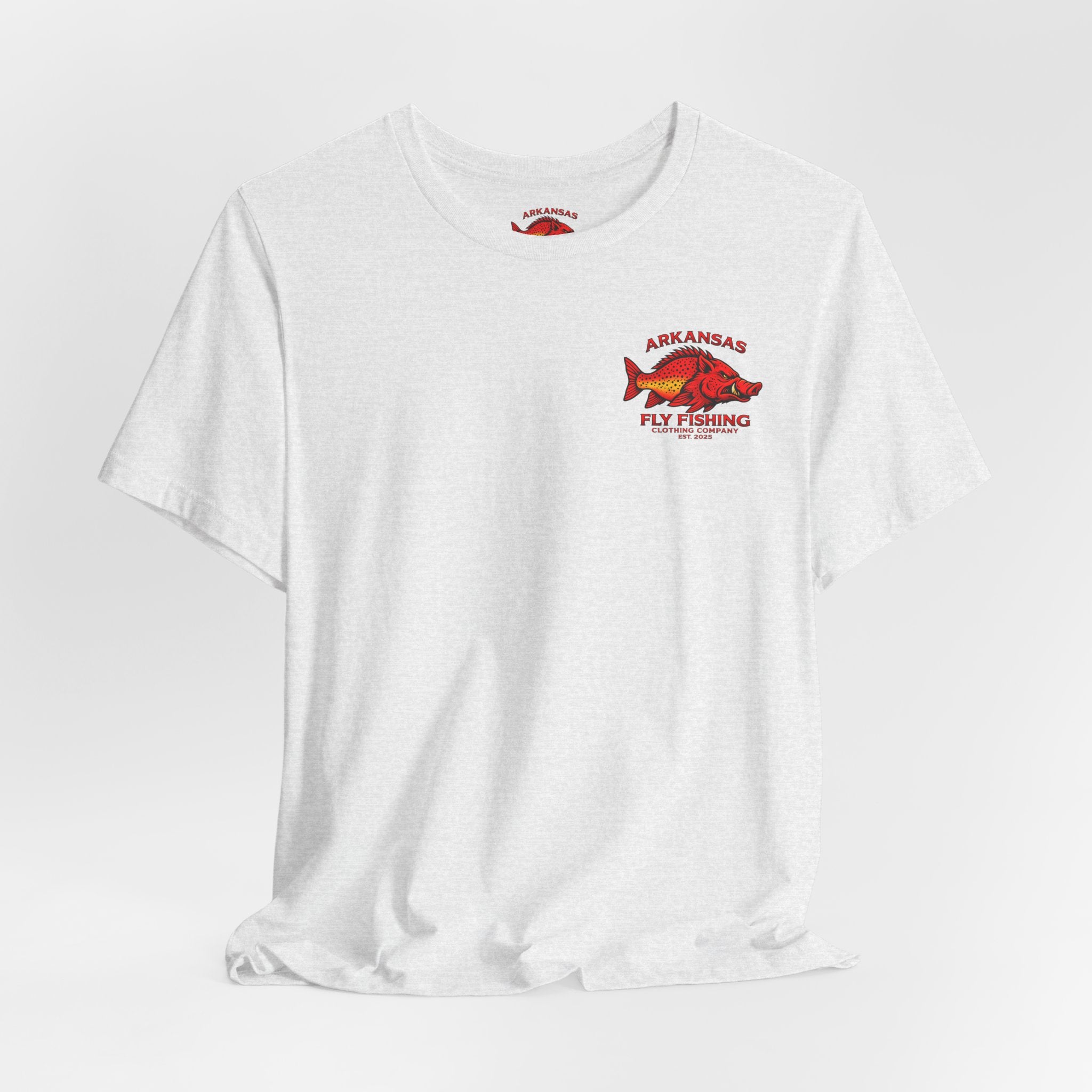Athletic fit Runs Small Arkansas Fly Fishing Clothing Company Tee — Cutthroat Trout Graphic Short Sleeve Shirt