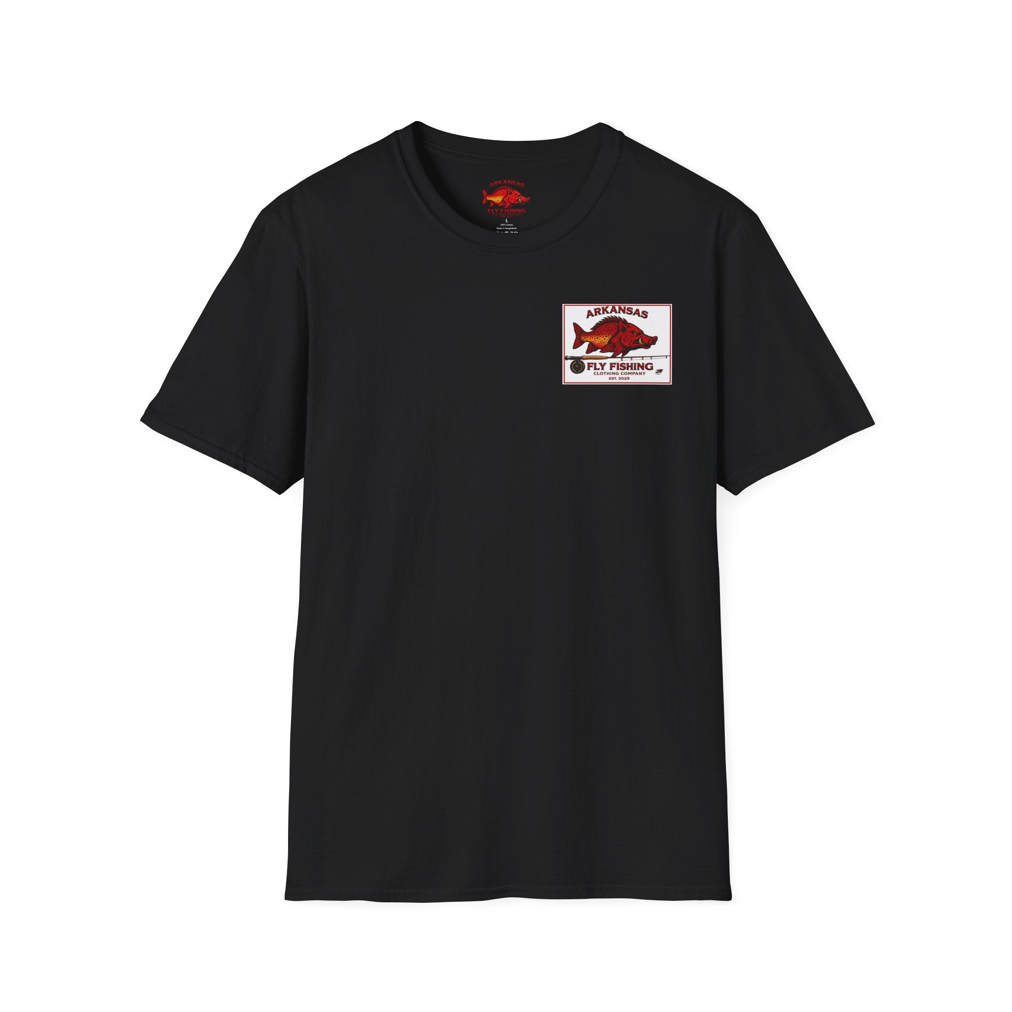 AFFCC Arkansas Fly Fishing Patch T-Shirt — Trout Logo Pocket Tee