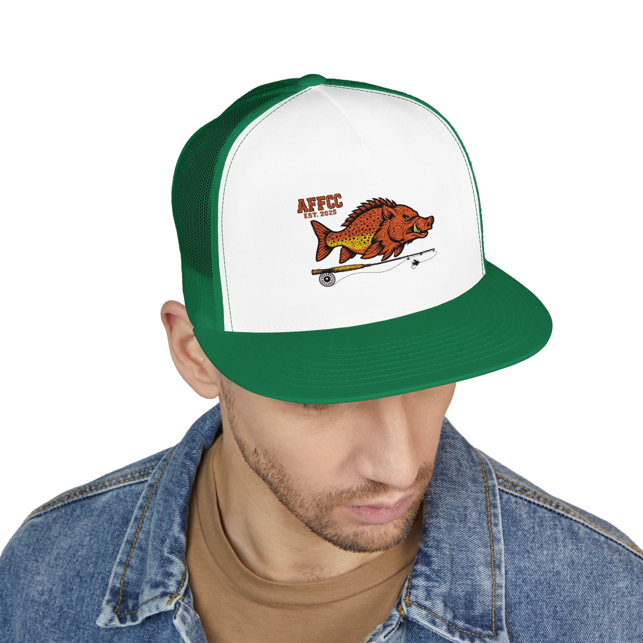 AFFCC Logo Trucker Hat – Arkansas Fly Fishing Clothing Company Trucker Snapback Hat