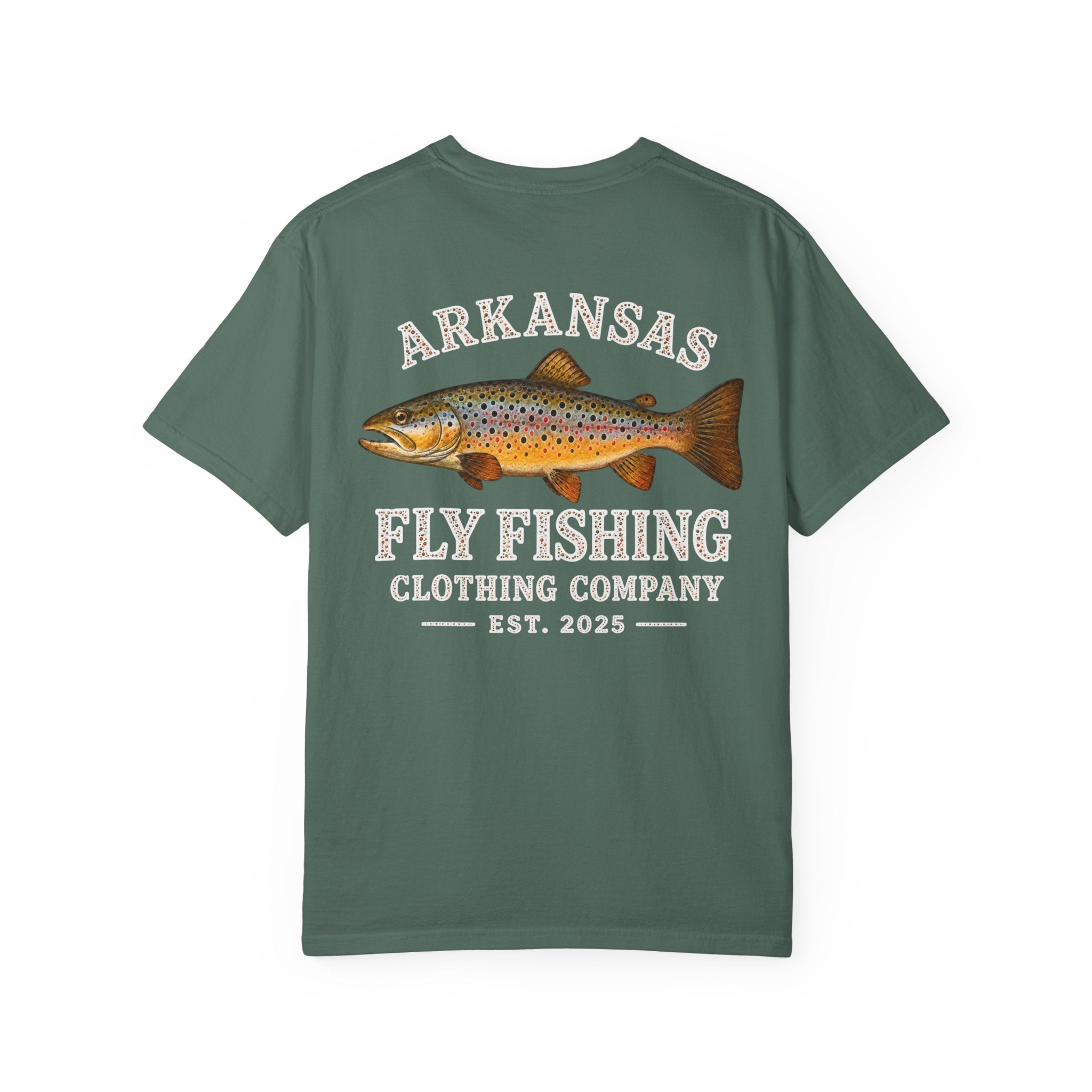 Arkansas Fly Fishing T-Shirt — Brown Trout Graphic Tee