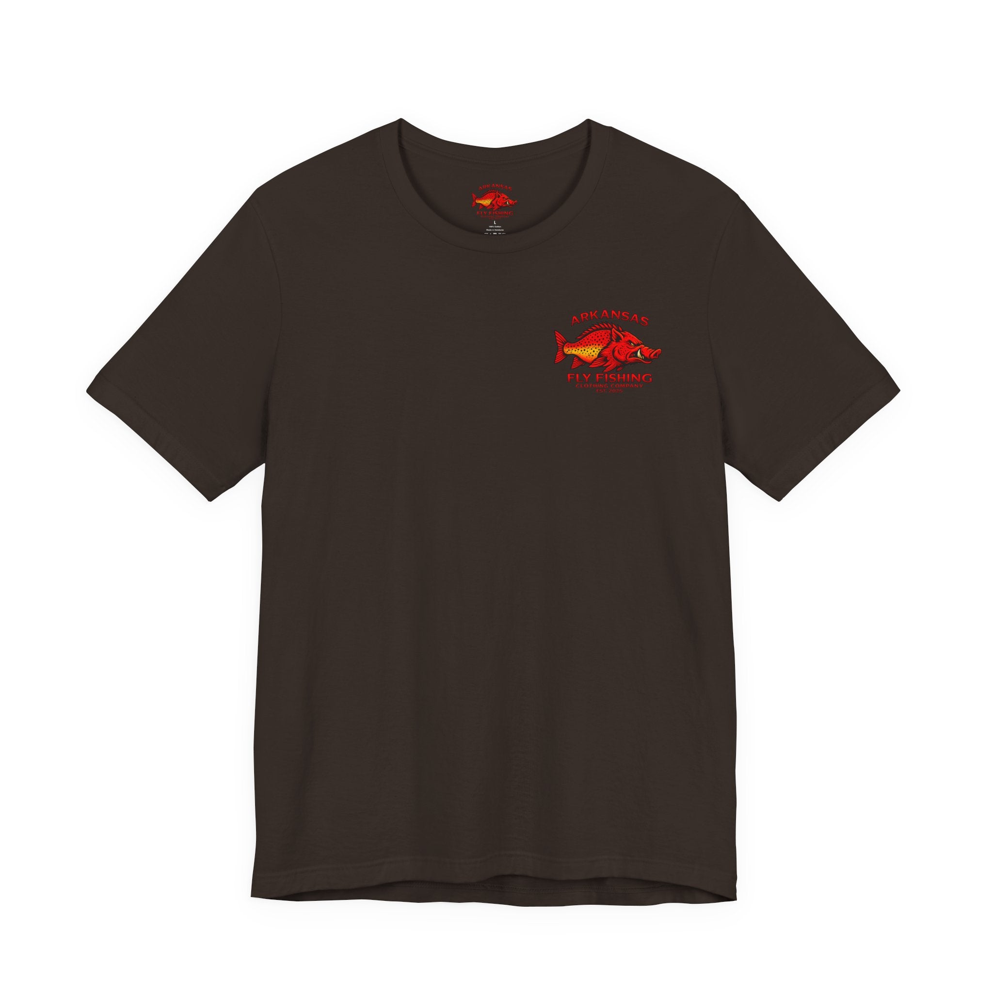 Athletic Fit Runs Small Arkansas Fly Fishing Clothing Company T-Shirt — Brooke Trout Graphic Tee