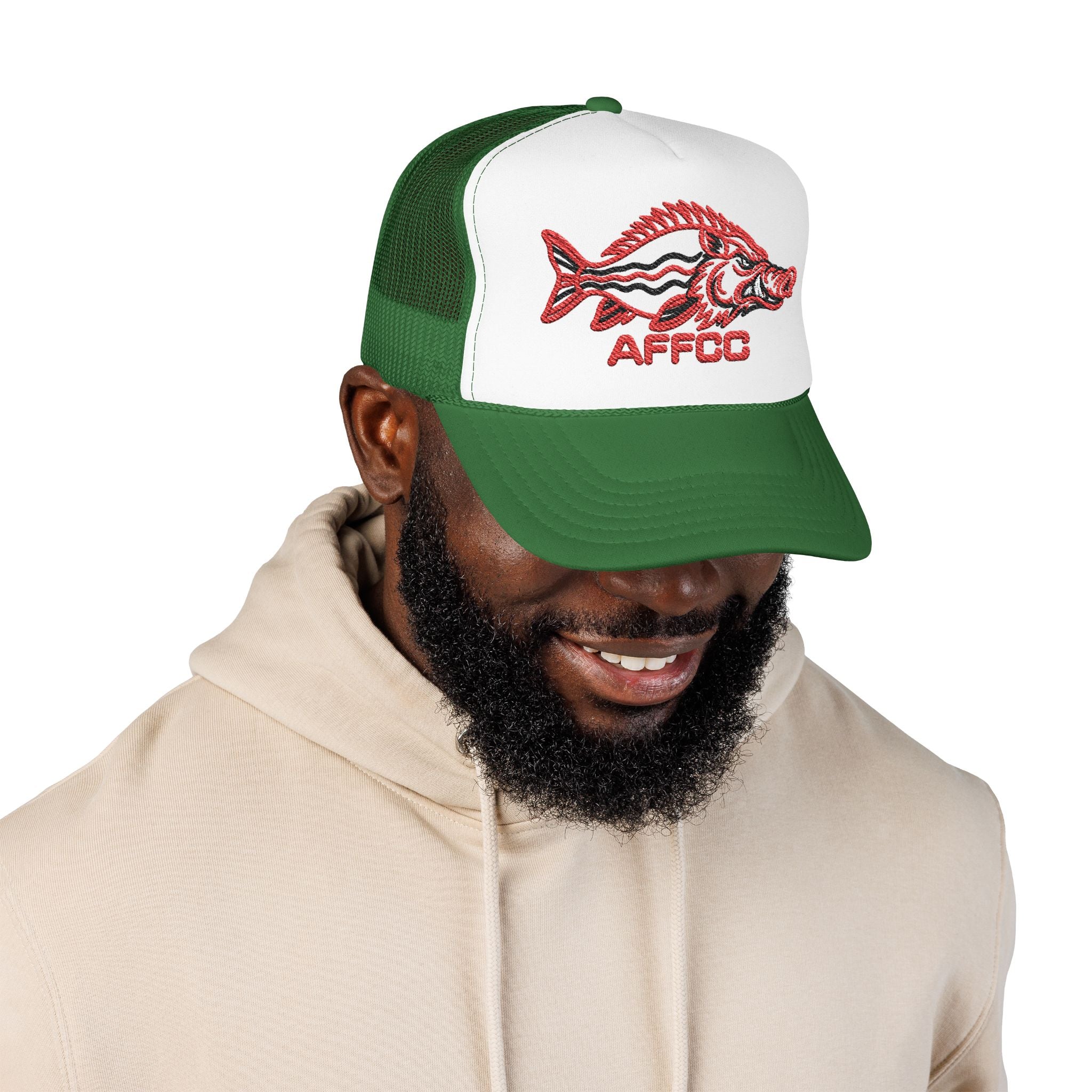 AFFCC Embroidered Foam Trucker Hat — AFFOC Fishing Foam Cap